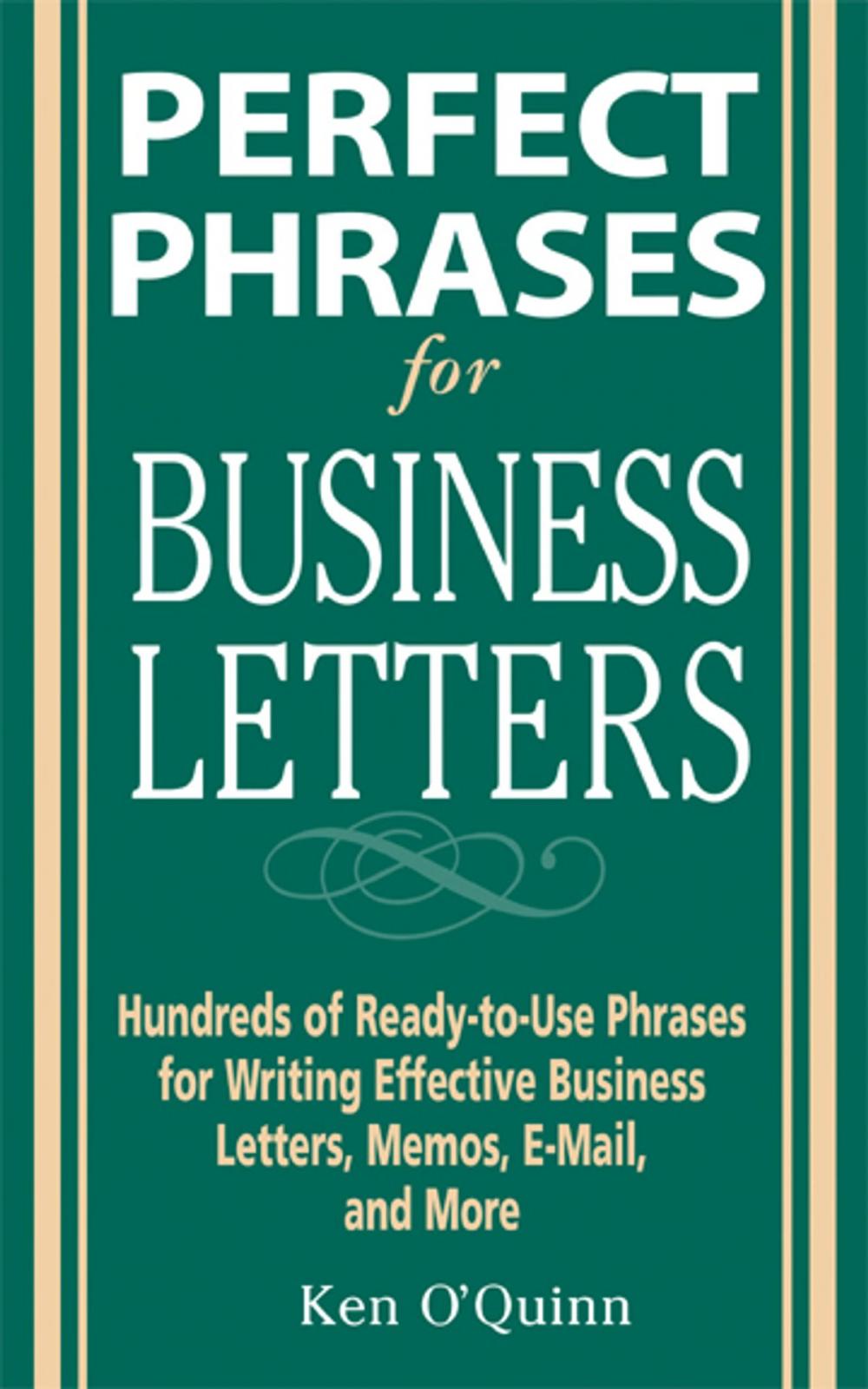 Big bigCover of Perfect Phrases for Business Letters