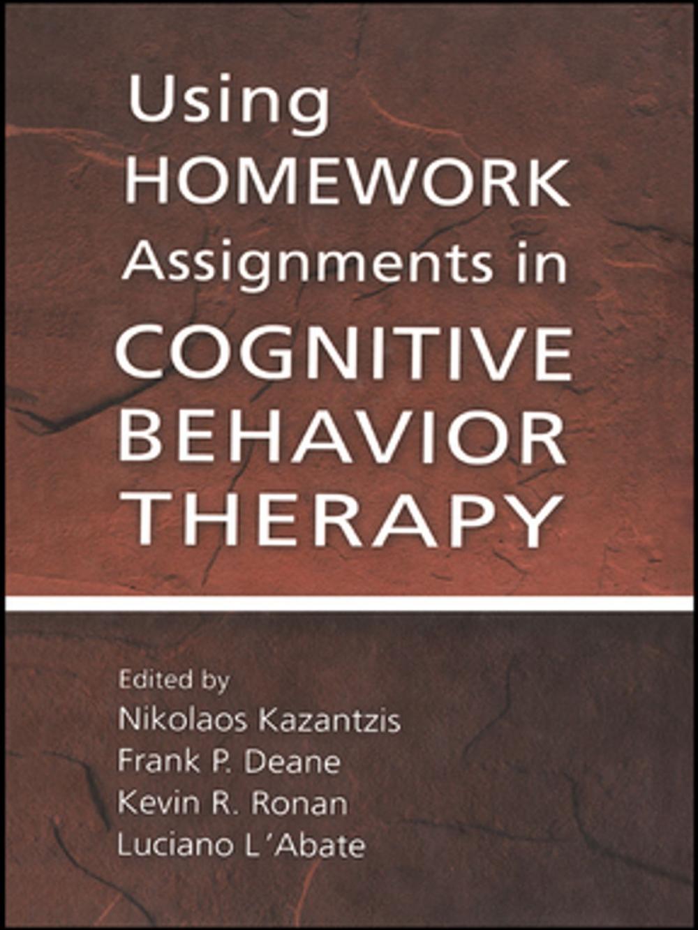 Big bigCover of Using Homework Assignments in Cognitive Behavior Therapy