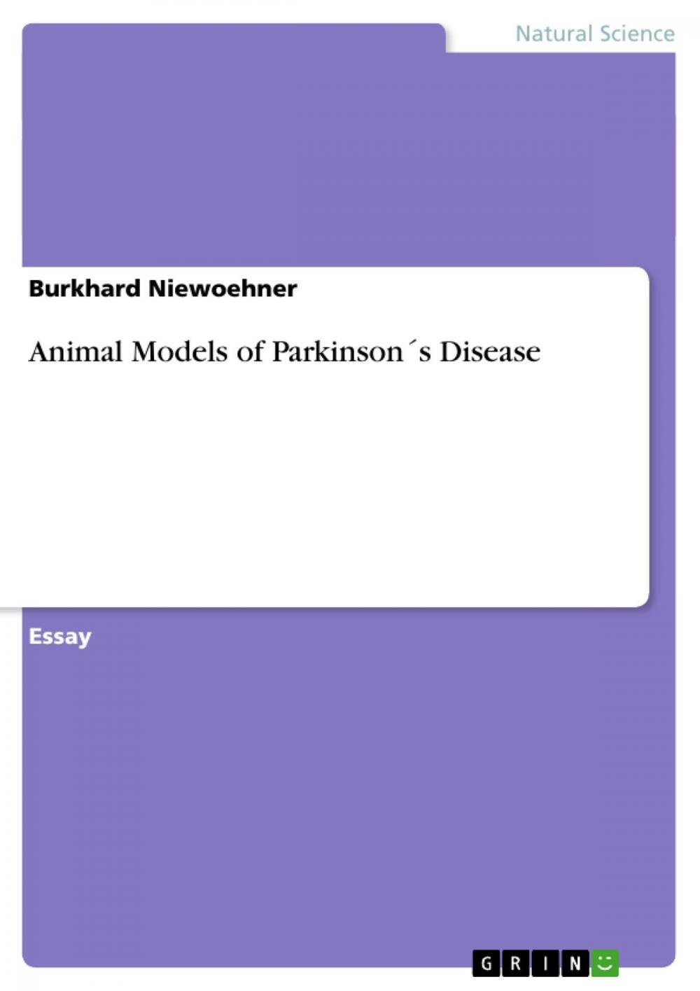 Big bigCover of Animal Models of Parkinson´s Disease