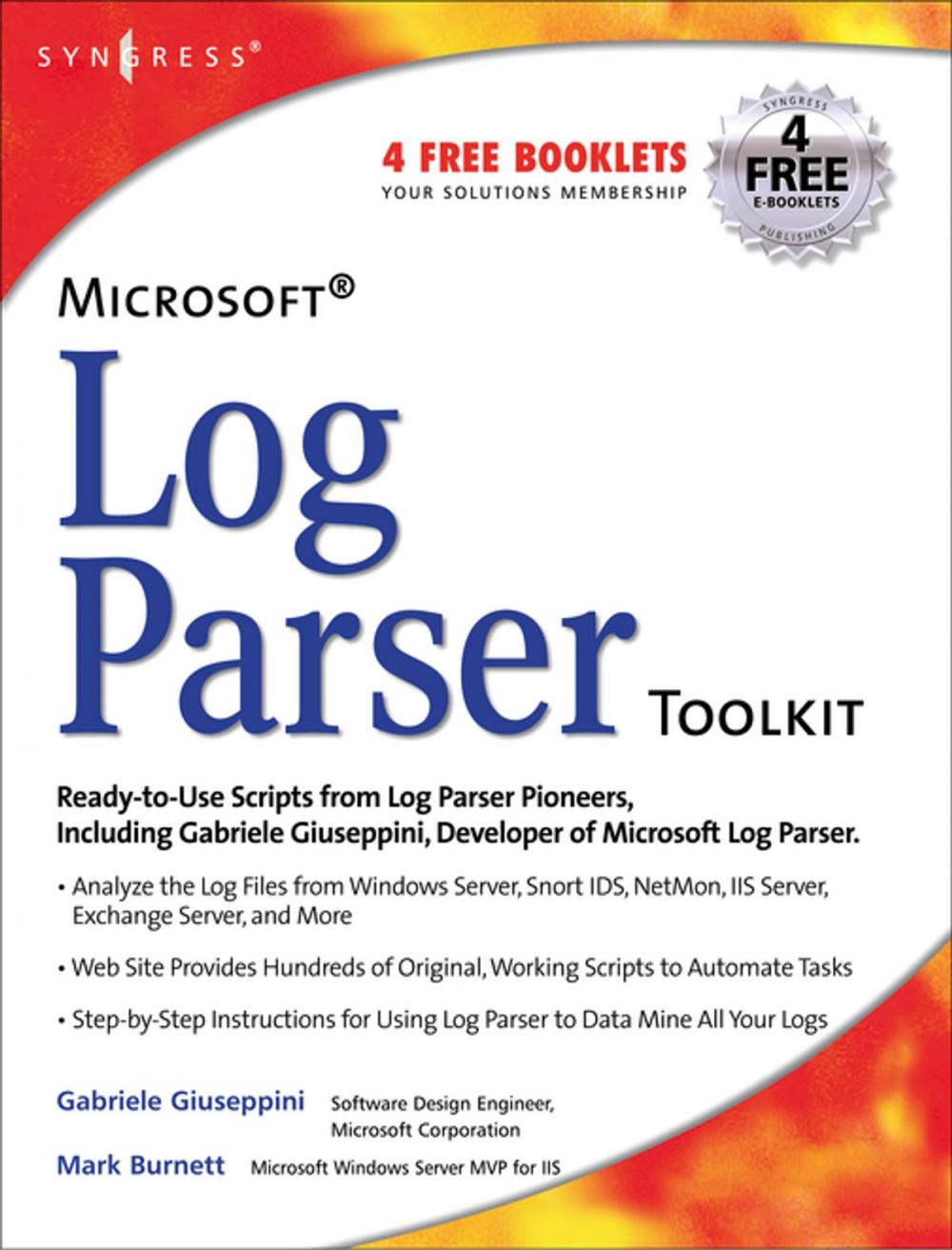 Big bigCover of Microsoft Log Parser Toolkit
