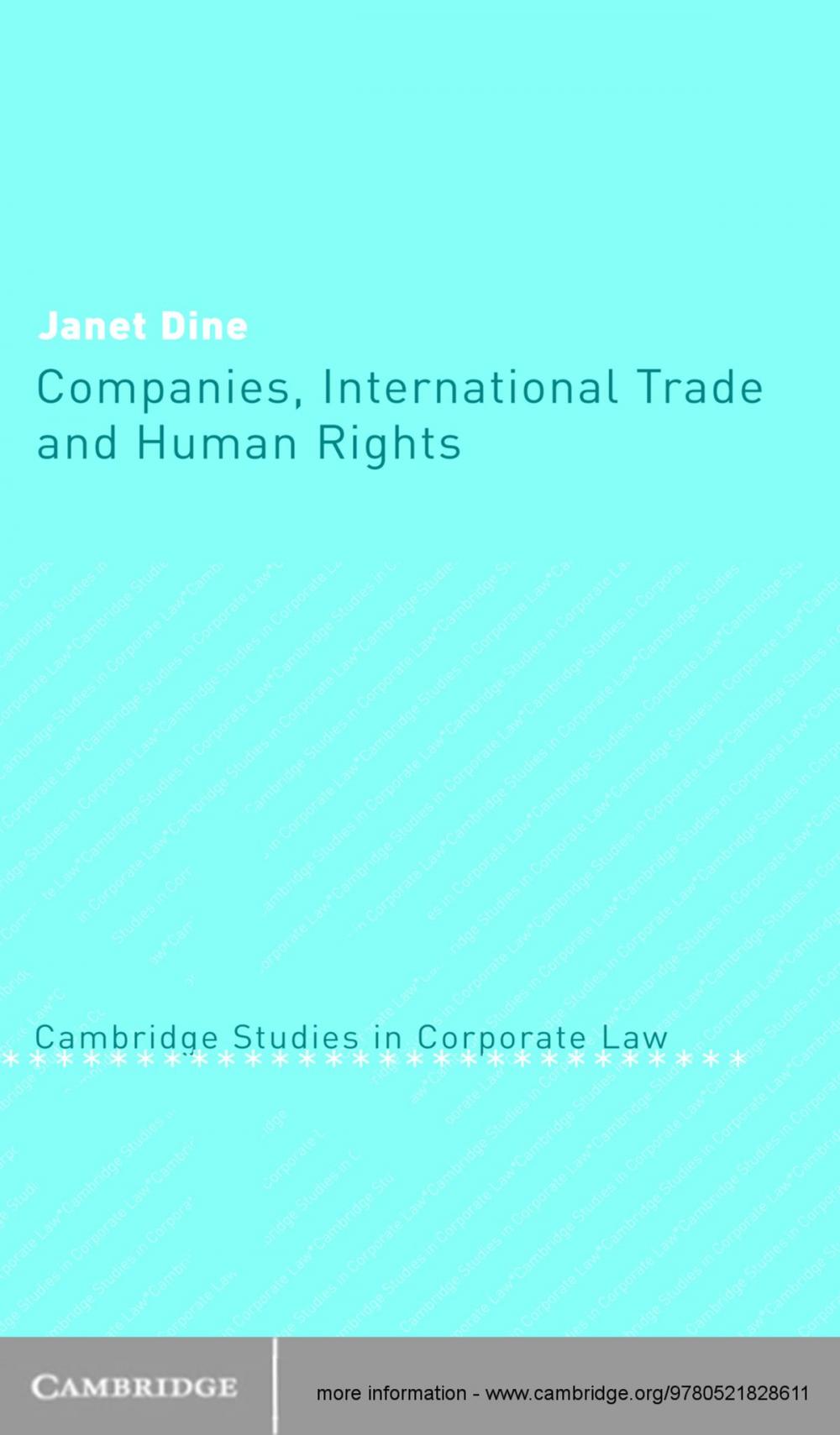 Big bigCover of Companies, International Trade and Human Rights