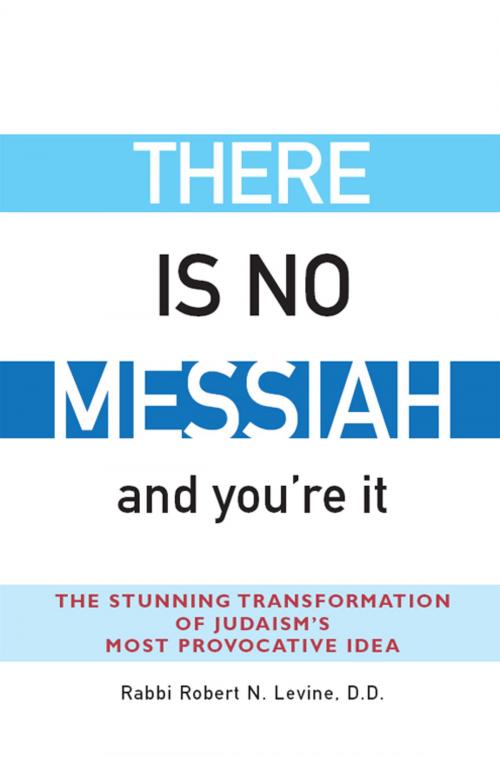 Cover of the book There Is No Messiah…and You're It: The Stunning Transformation of Judaism's Most Provocative Idea by Rabbi Robert N. Levine, Jewish Lights Publishing