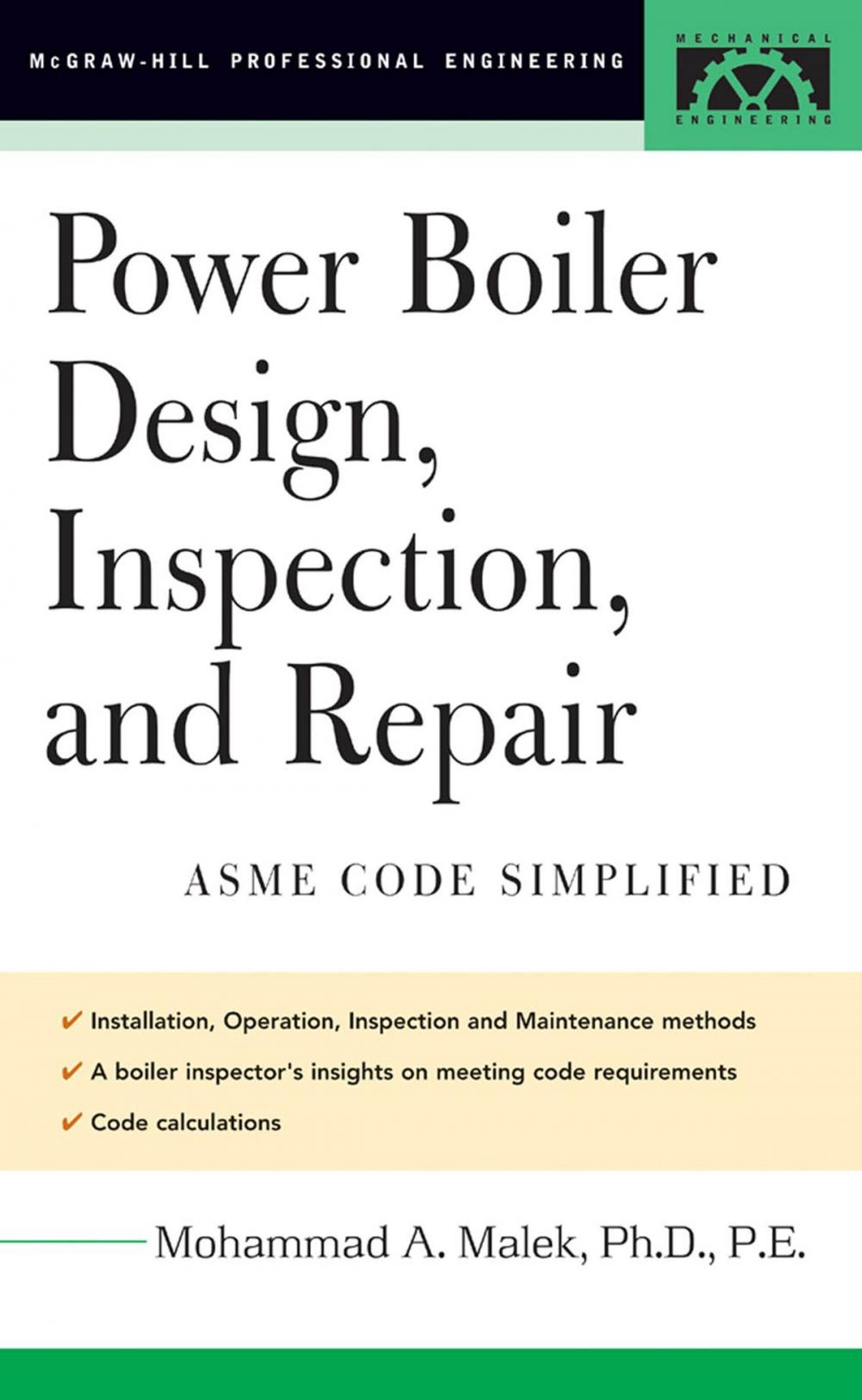 Big bigCover of Power Boiler Design, Inspection, and Repair