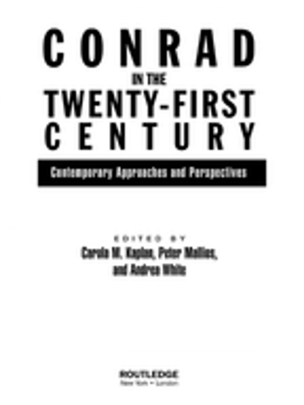 Big bigCover of Conrad in the Twenty-First Century