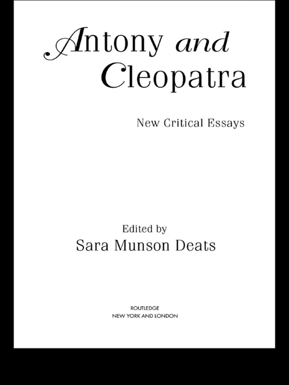 Big bigCover of Antony and Cleopatra