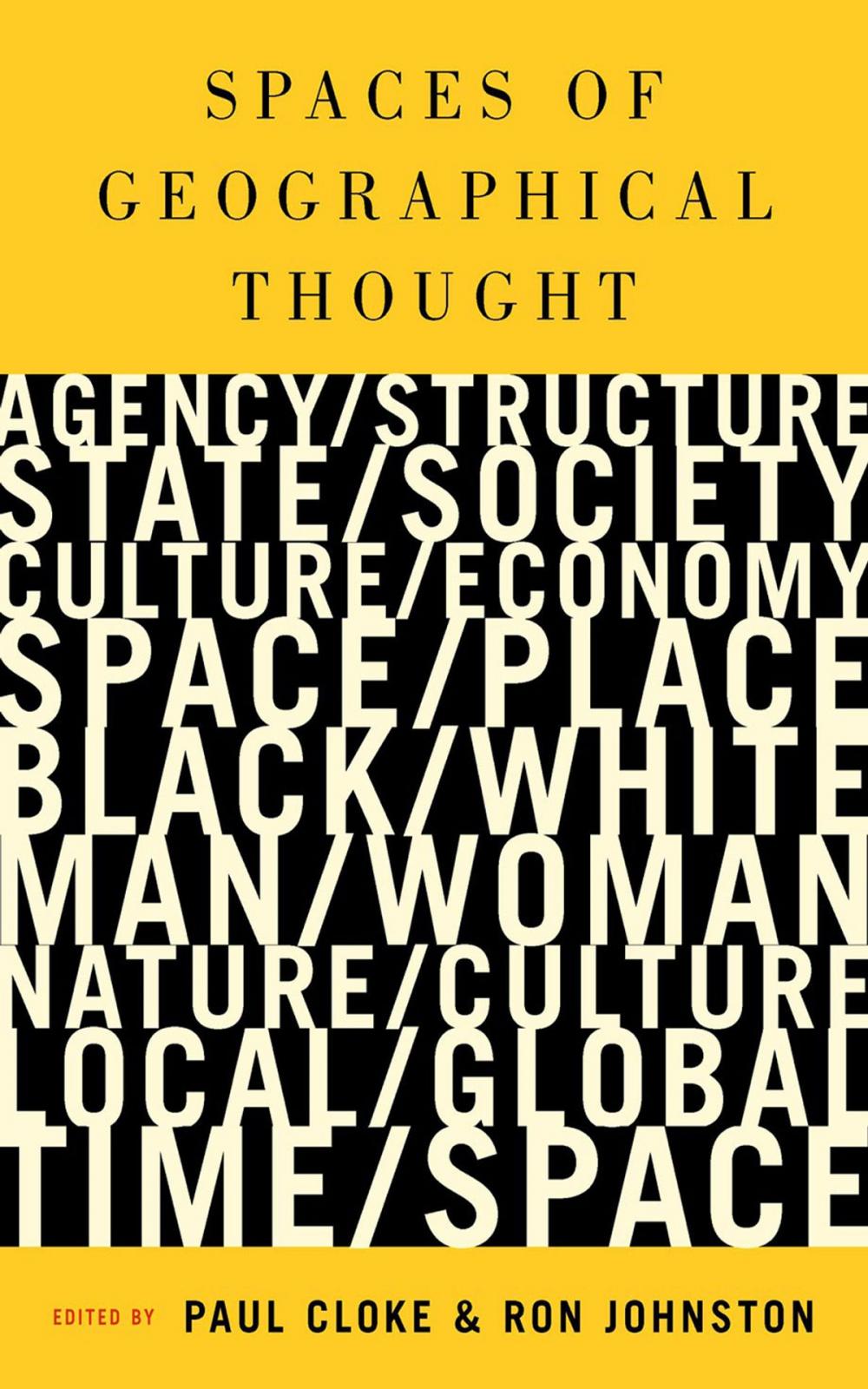 Big bigCover of Spaces of Geographical Thought