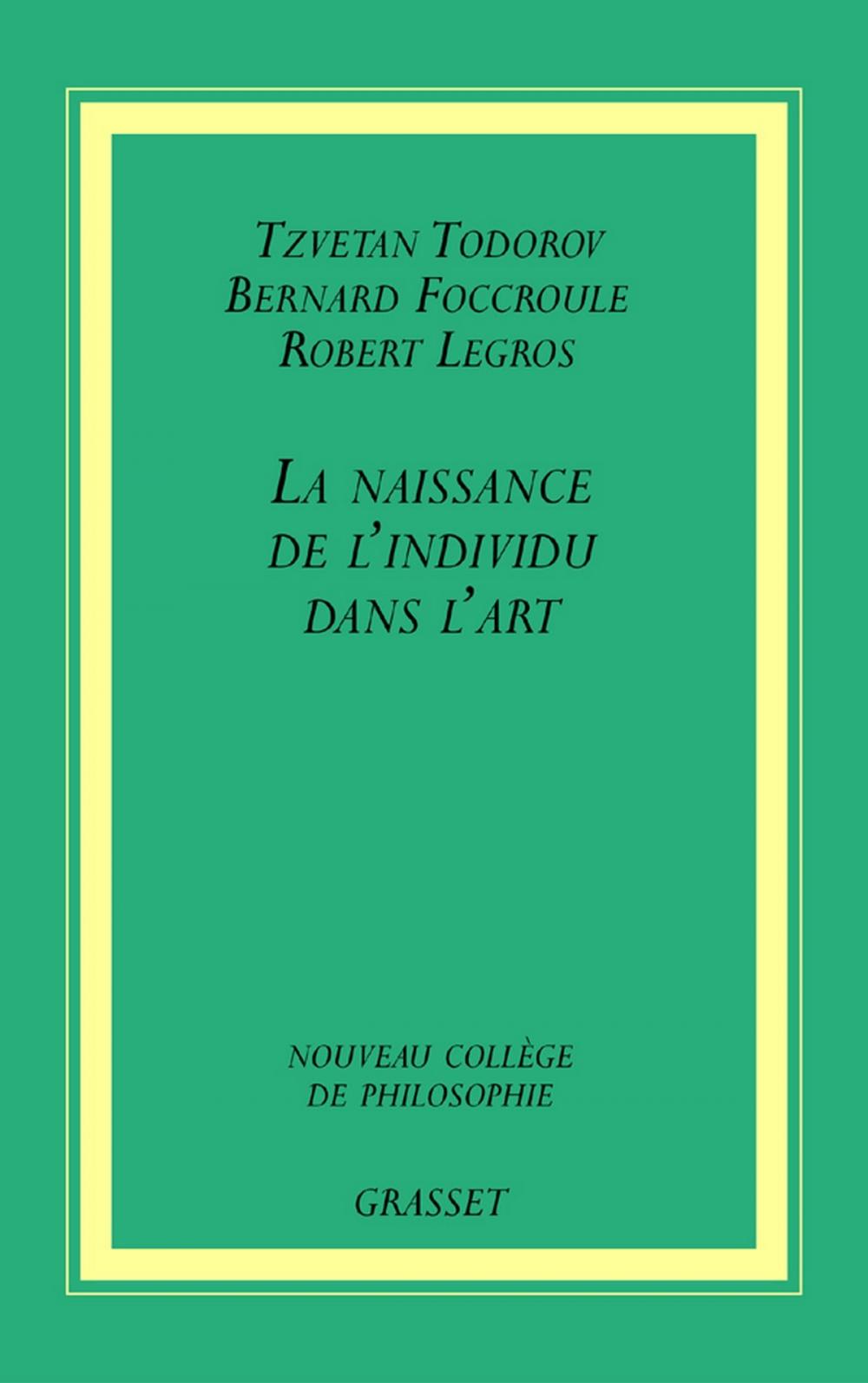 Big bigCover of La naissance de l'individu dans l'art