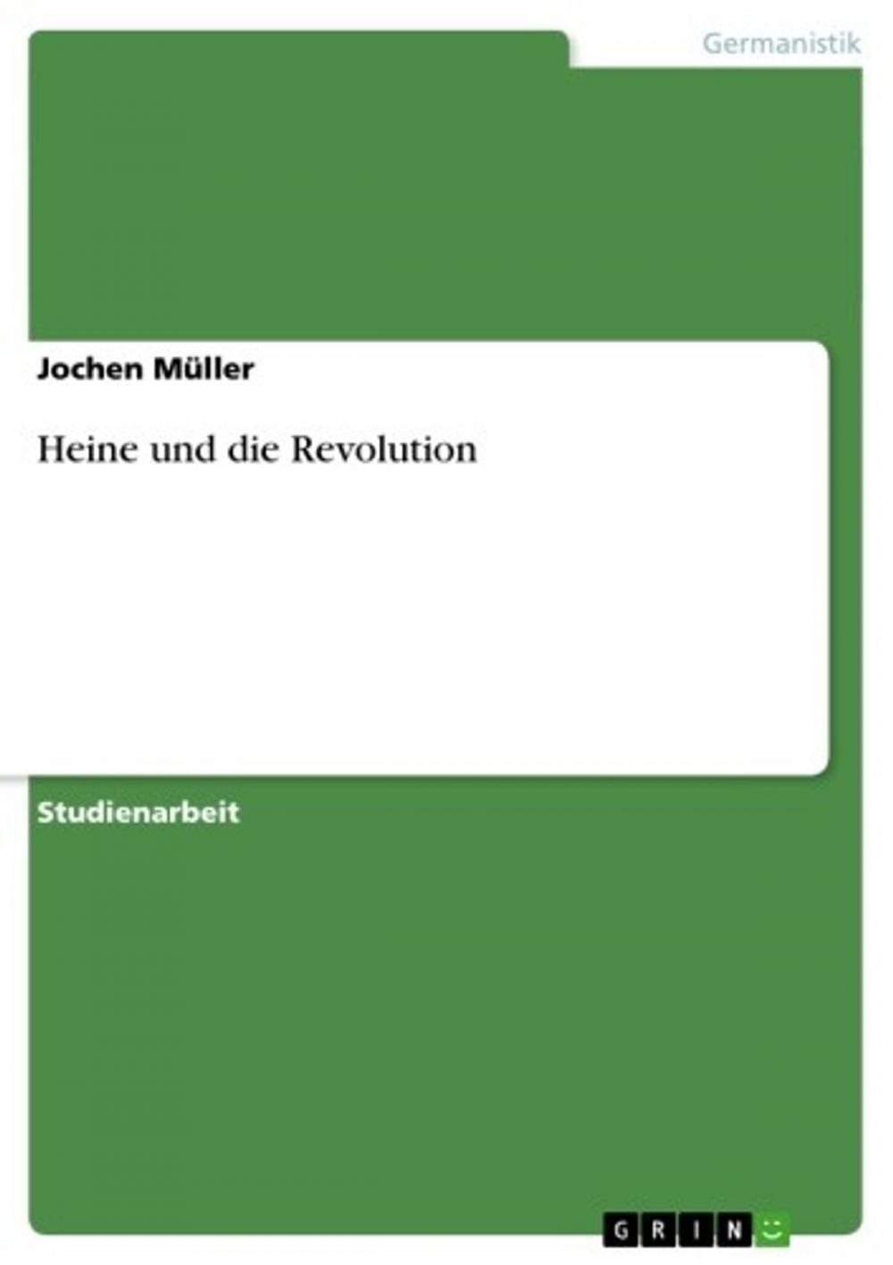 Big bigCover of Heine und die Revolution