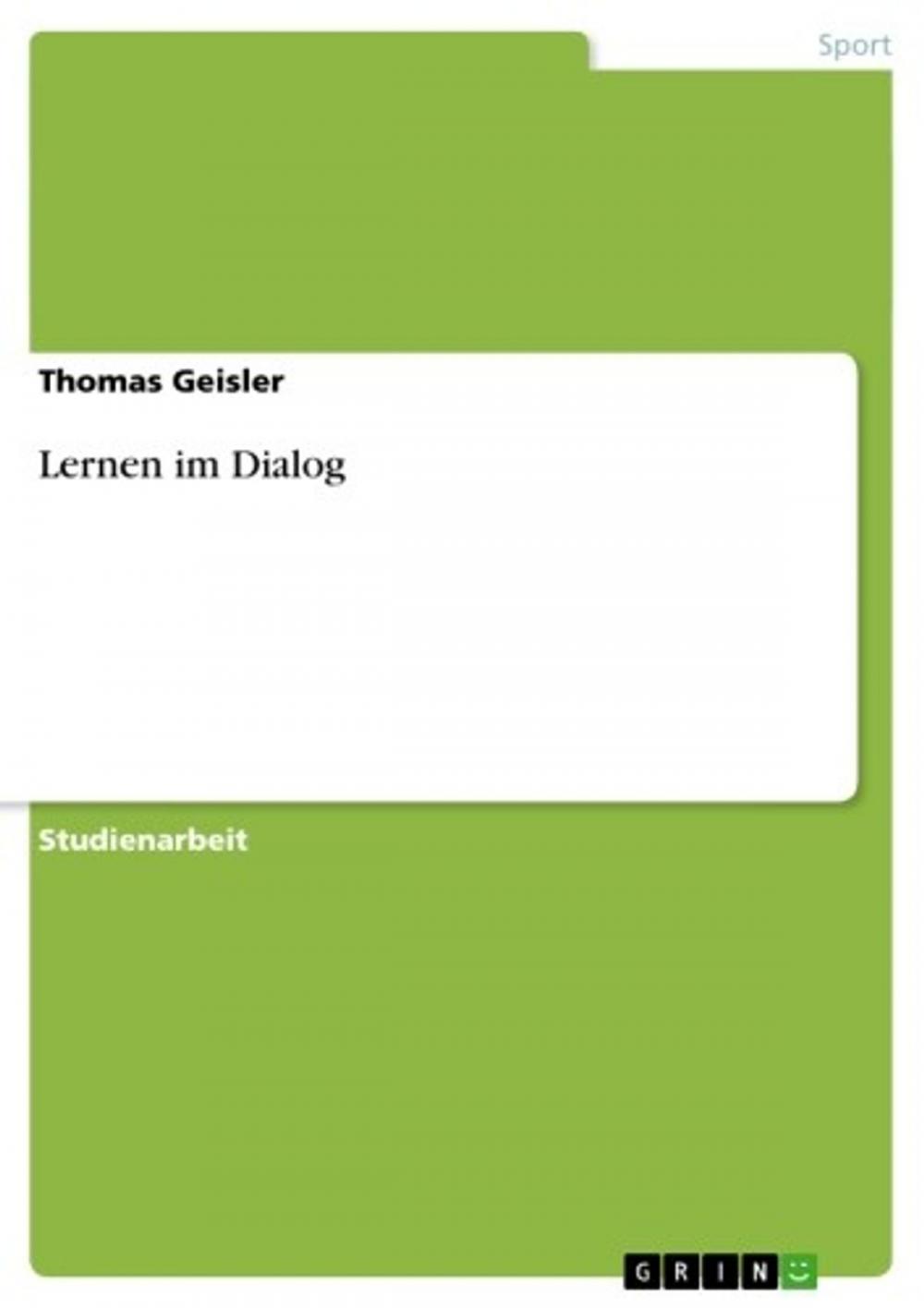 Big bigCover of Lernen im Dialog