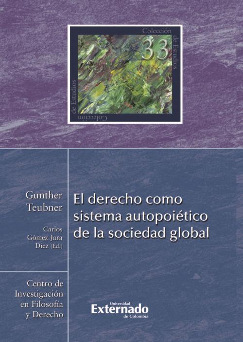 Cover of the book El derecho como sistema autopoiético de la sociedad global by Gunther Teubner, Universidad Externado