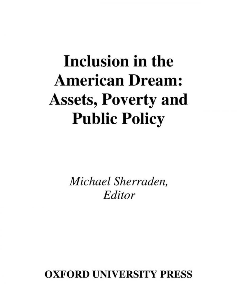 Big bigCover of Inclusion in the American Dream