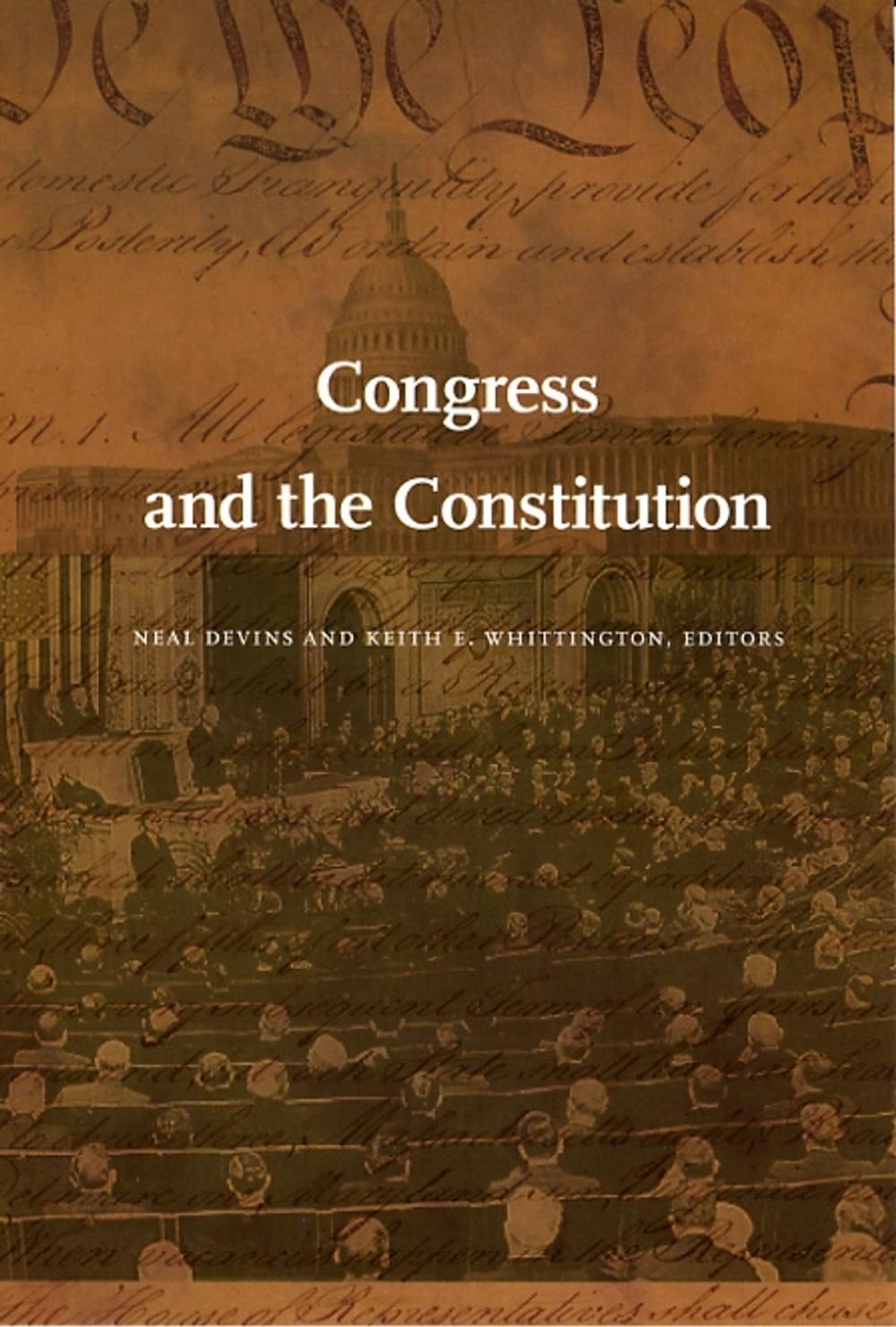 Big bigCover of Congress and the Constitution