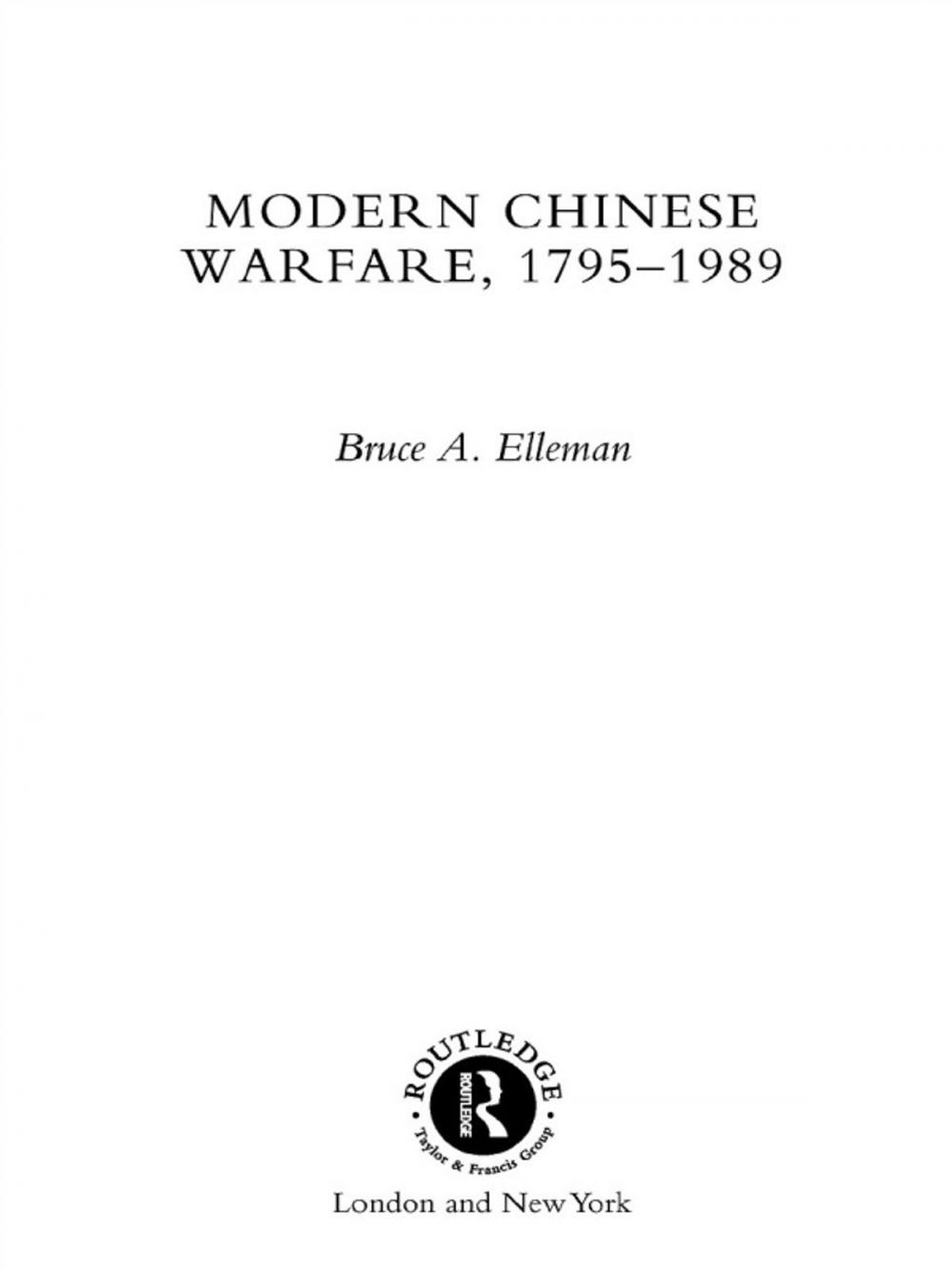 Big bigCover of Modern Chinese Warfare, 1795-1989