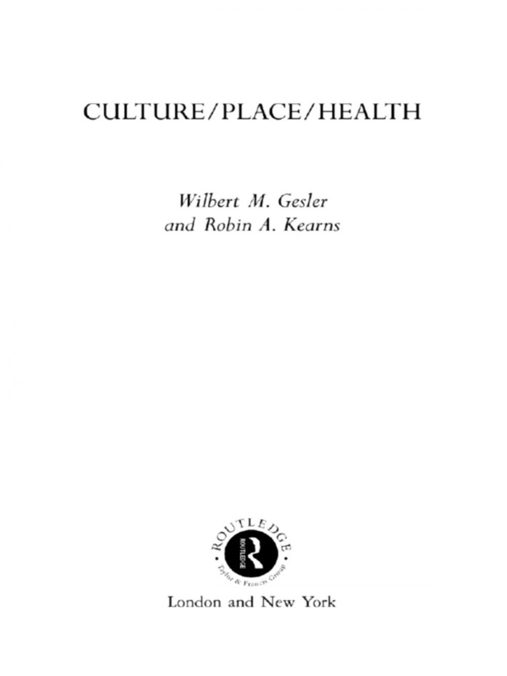 Big bigCover of Culture/Place/Health