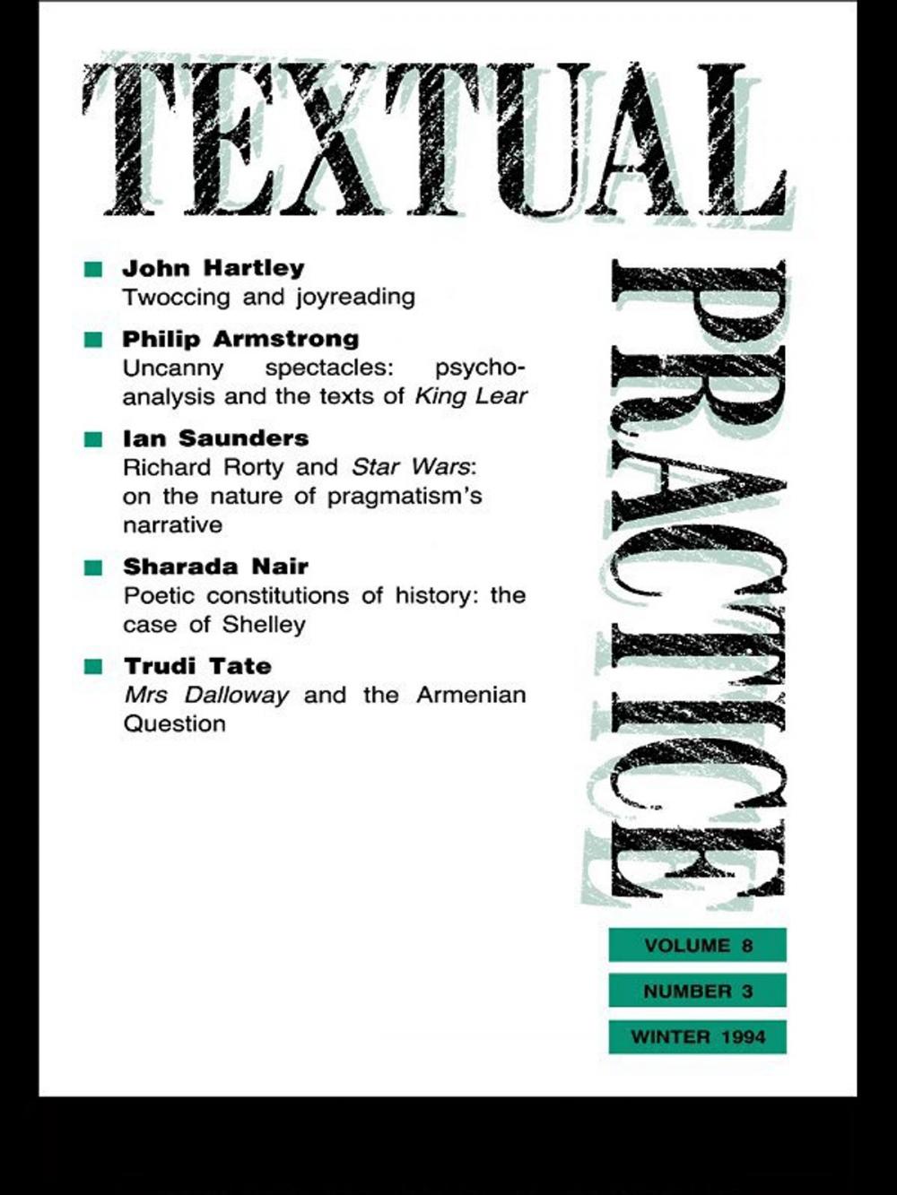 Big bigCover of Textual Practice