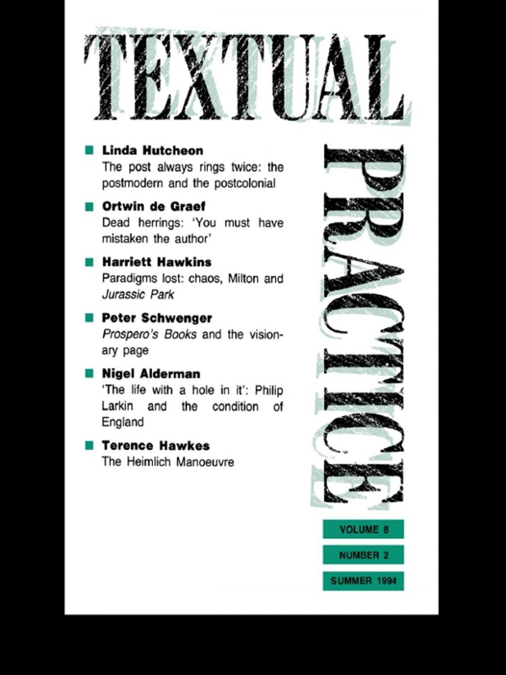 Big bigCover of Textual Practice