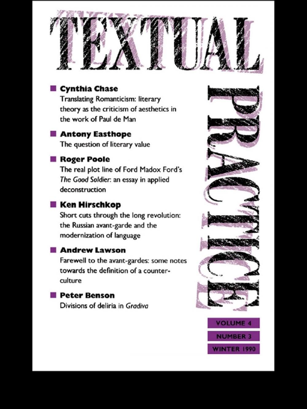 Big bigCover of Textual Practice