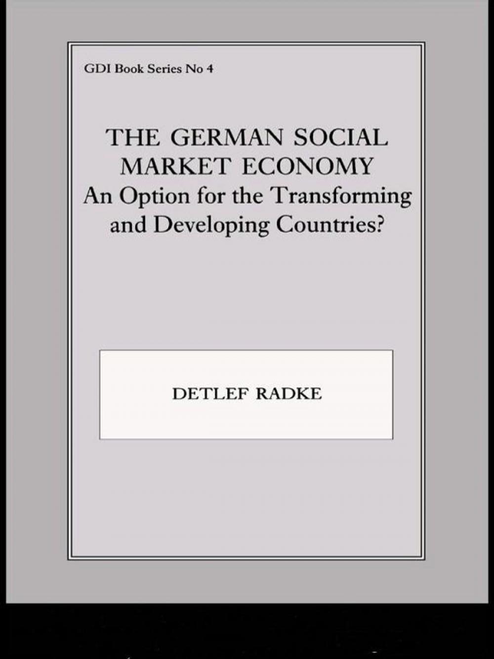 Big bigCover of The German Social Market Economy