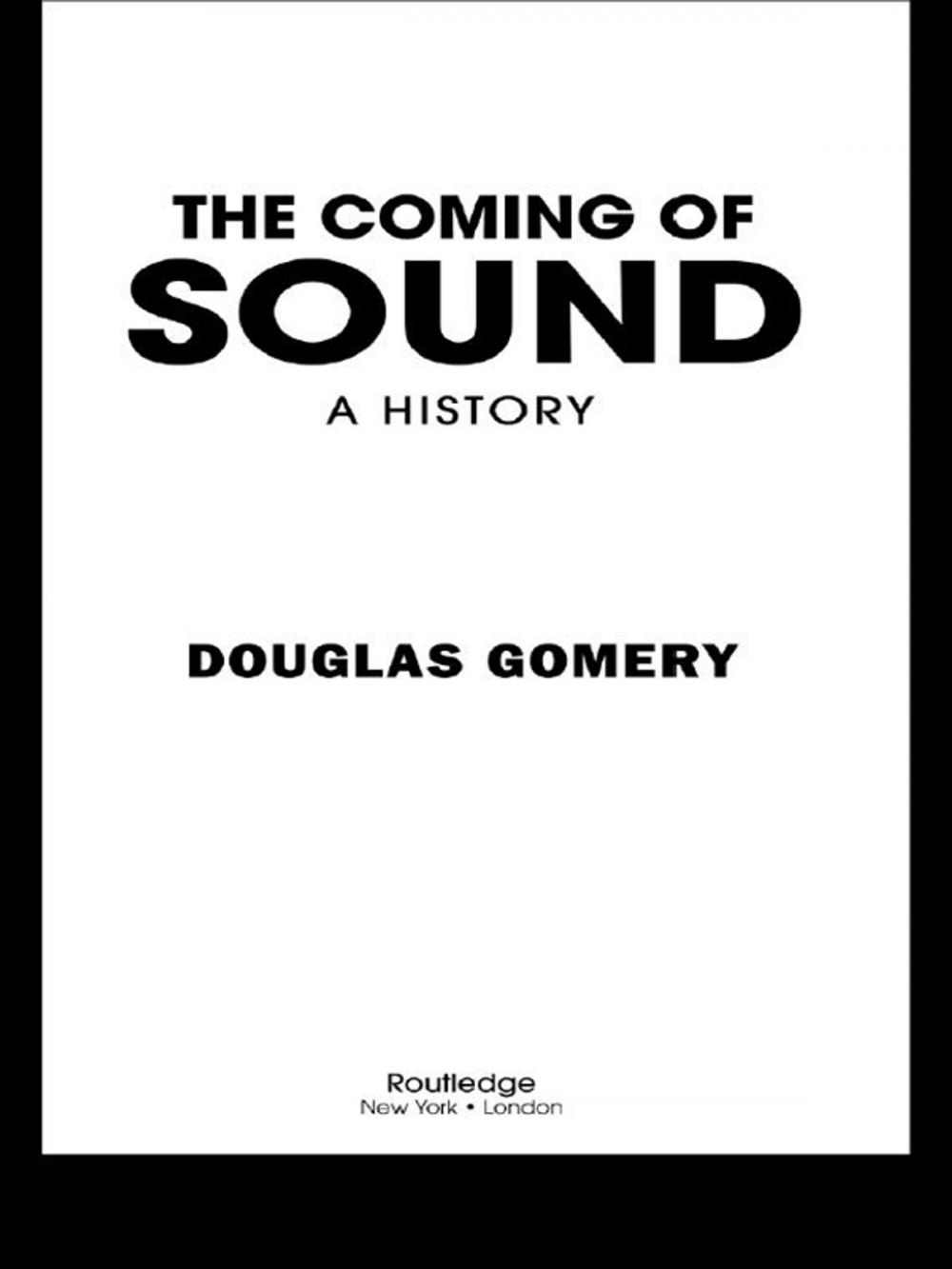 Big bigCover of The Coming of Sound