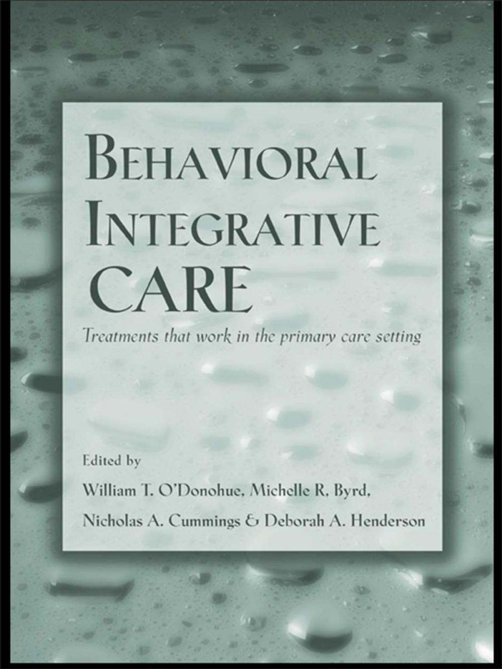 Big bigCover of Behavioral Integrative Care