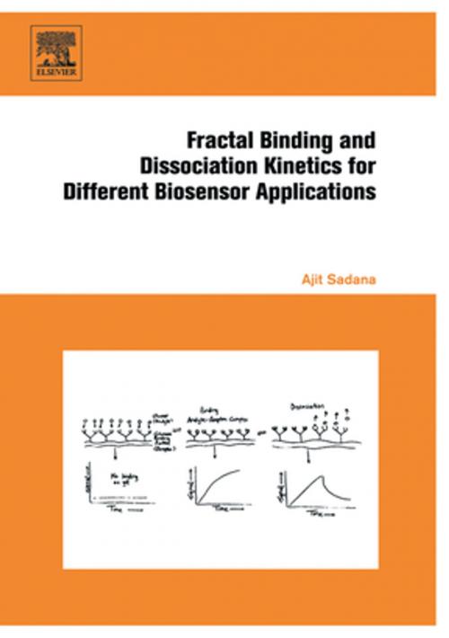 Cover of the book Fractal Binding and Dissociation Kinetics for Different Biosensor Applications by Ajit Sadana, Elsevier Science