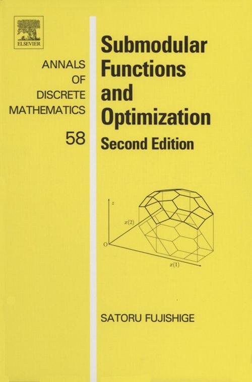 Cover of the book Submodular Functions and Optimization by Satoru Fujishige, Elsevier Science