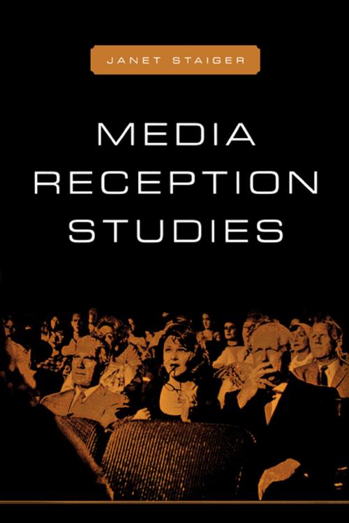 Cover of the book Media Reception Studies by Janet Staiger, NYU Press