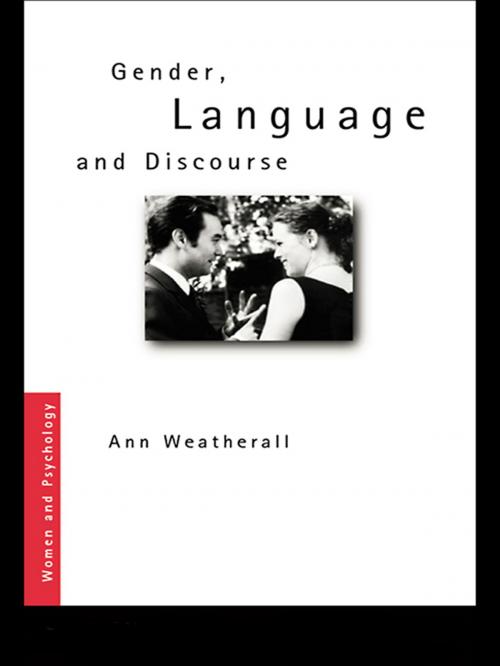 Cover of the book Gender, Language and Discourse by Ann Weatherall, Taylor and Francis