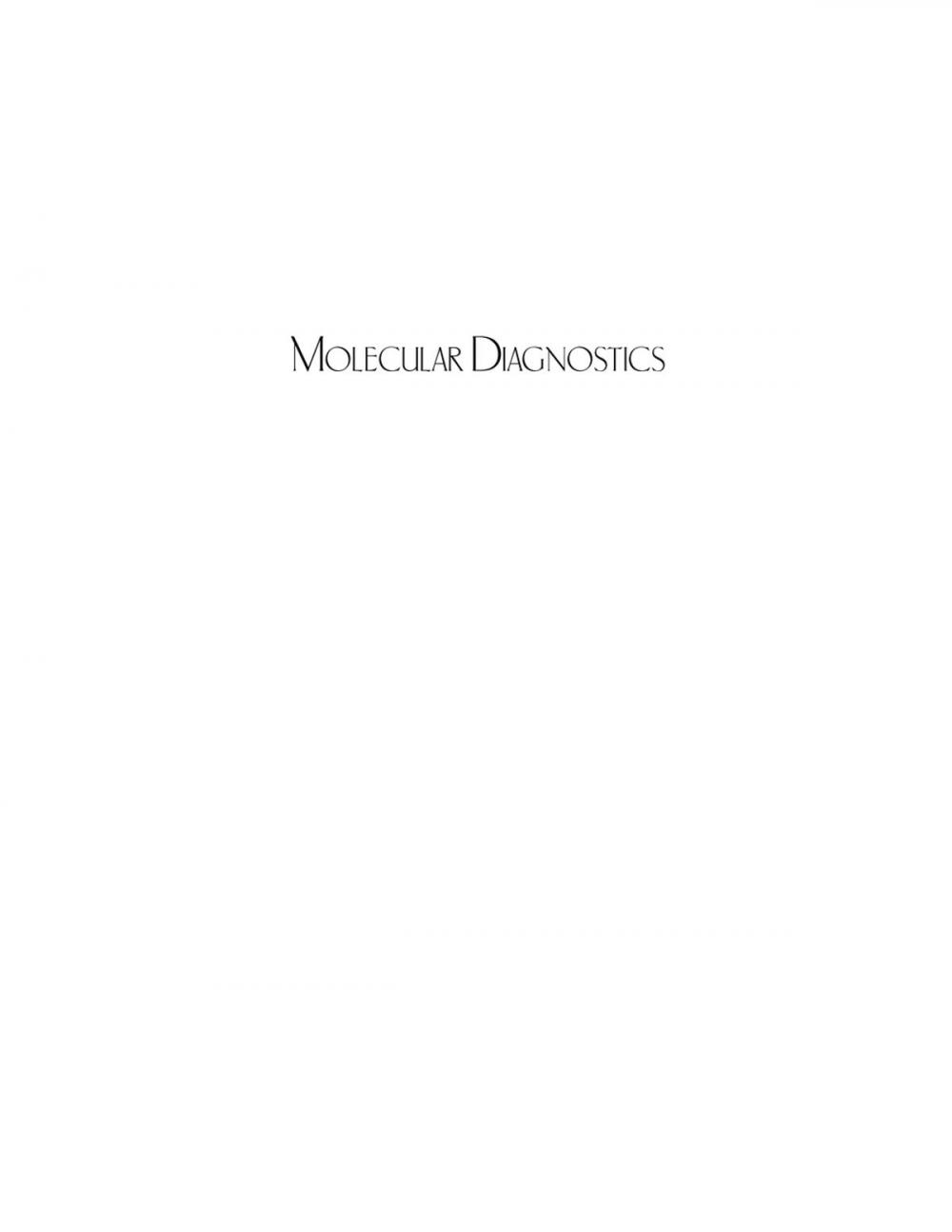 Big bigCover of Molecular Diagnostics