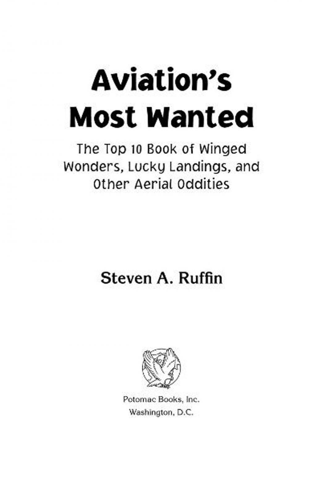 Big bigCover of Aviation's Most Wanted™
