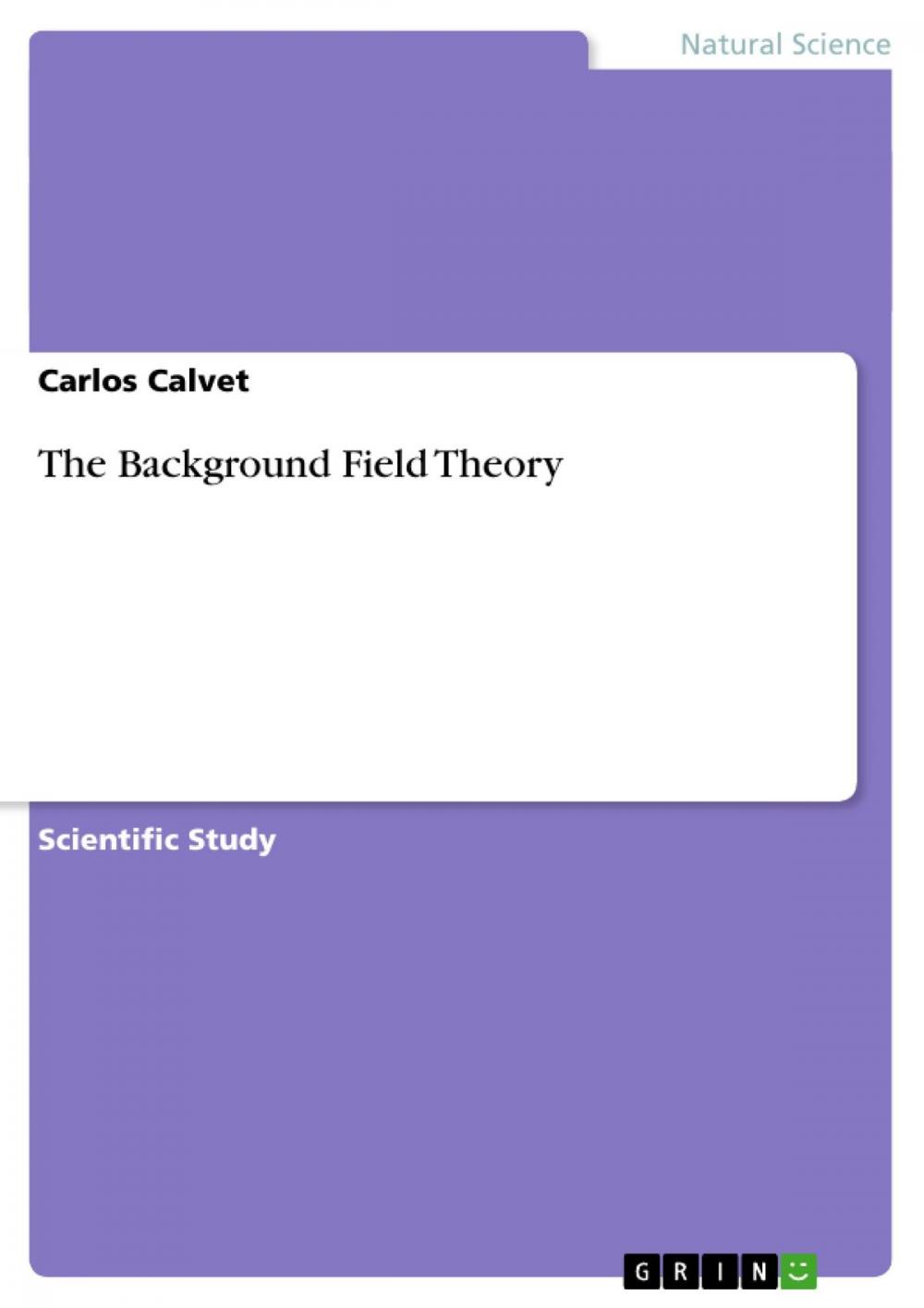 Big bigCover of The Background Field Theory