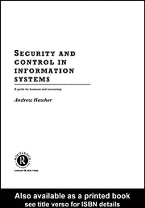 Cover of the book Security and Control in Information Systems by Andrew Hawker, Taylor and Francis