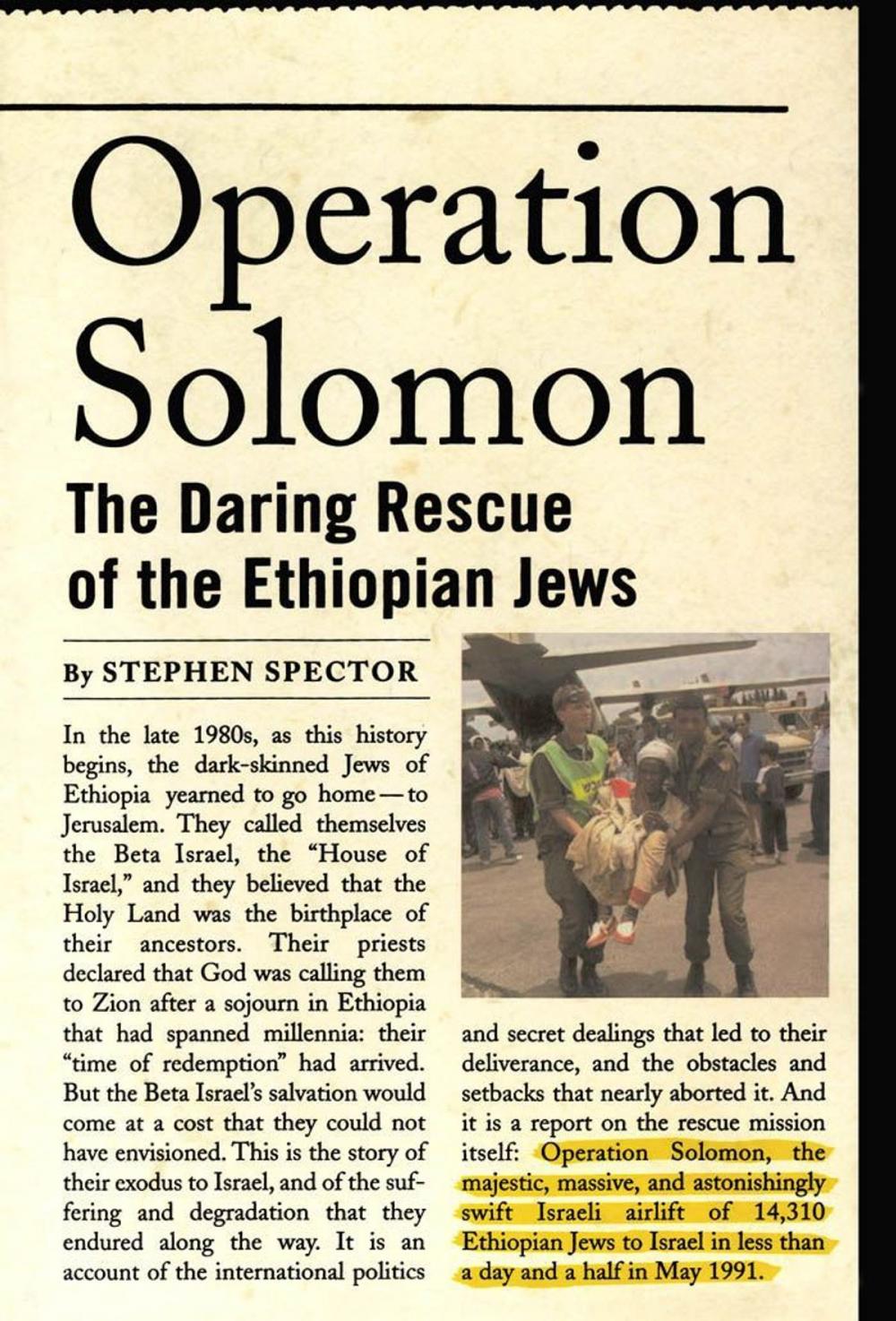 Big bigCover of Operation Solomon