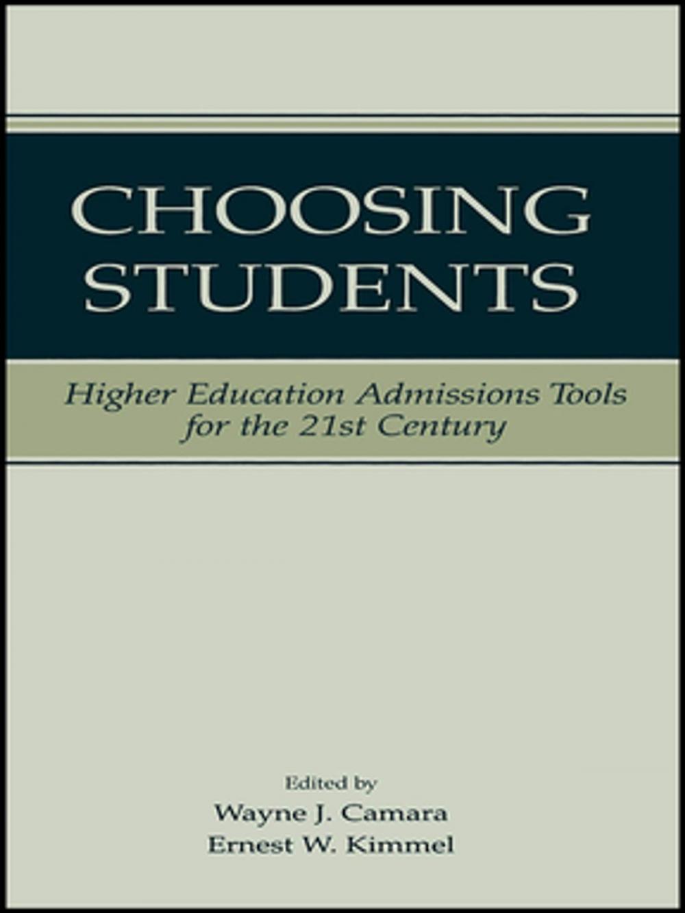 Big bigCover of Choosing Students