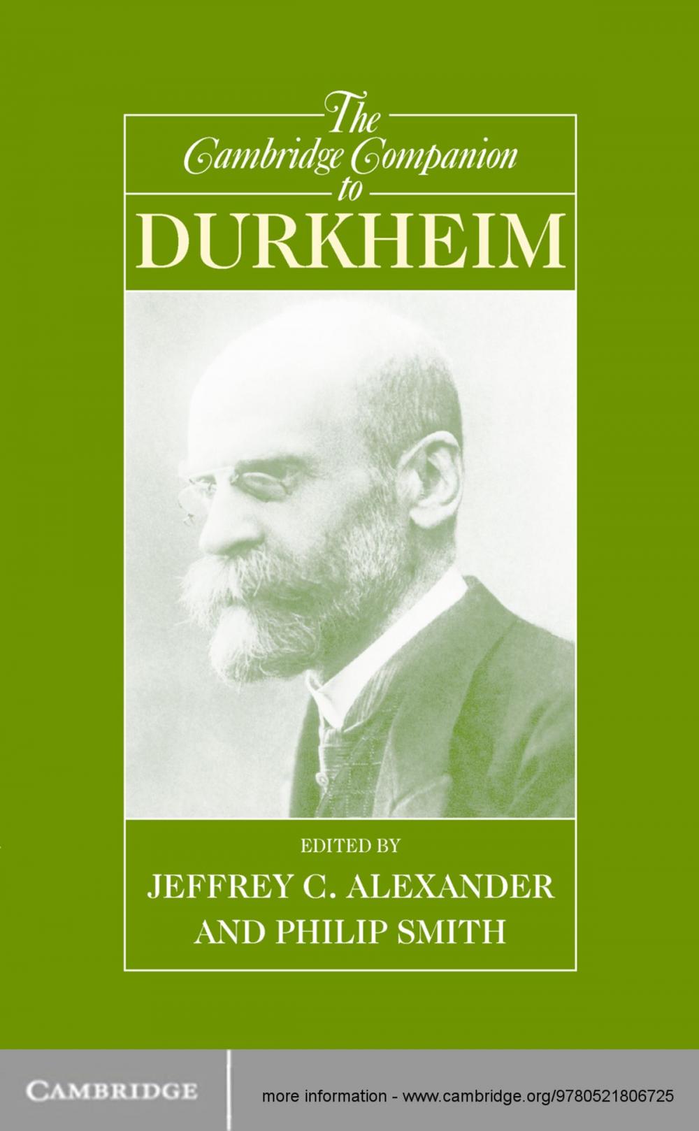 Big bigCover of The Cambridge Companion to Durkheim