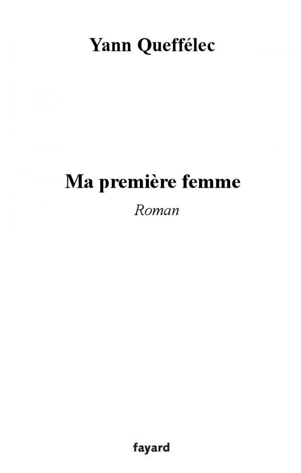 Big bigCover of Ma première femme