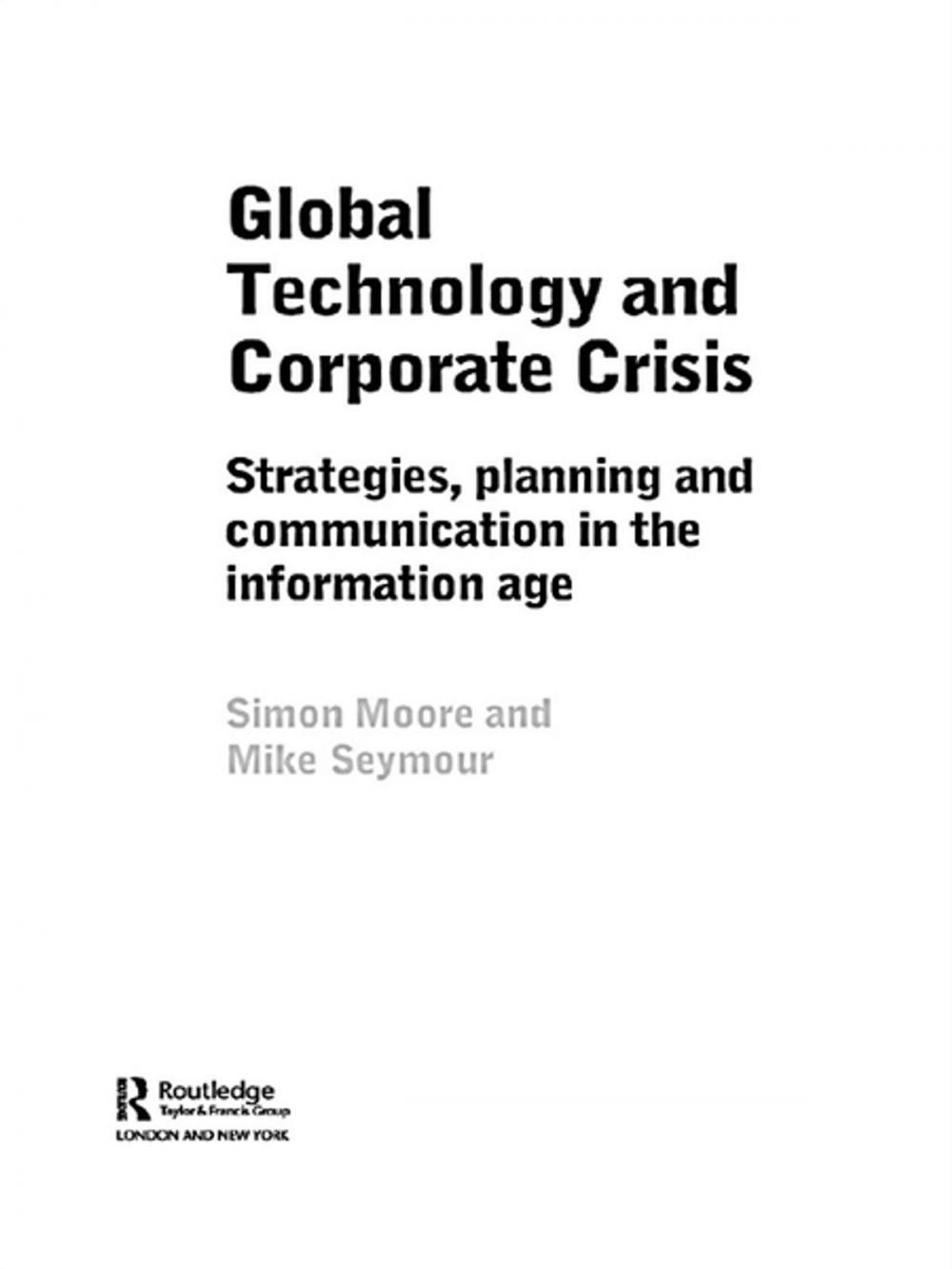 Big bigCover of Global Technology and Corporate Crisis