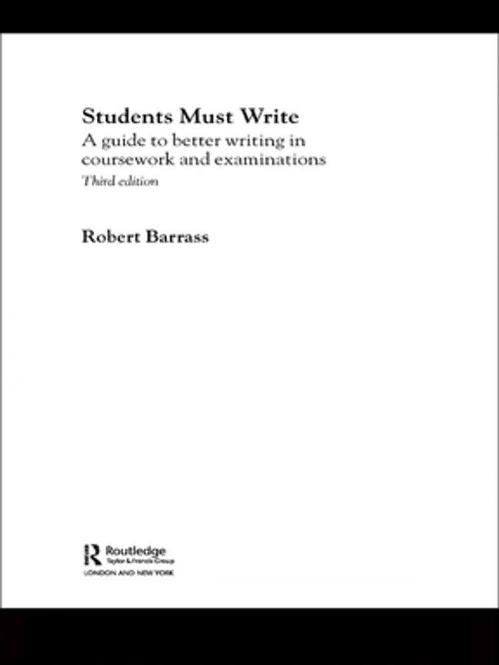 Big bigCover of Students Must Write