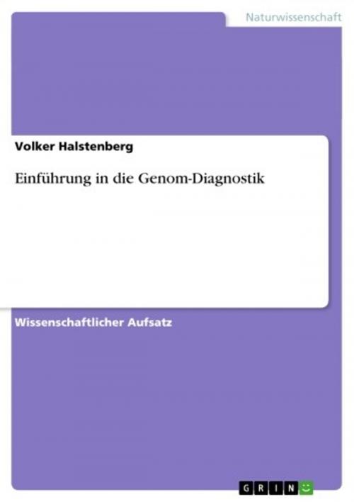 Cover of the book Einführung in die Genom-Diagnostik by Volker Halstenberg, GRIN Verlag