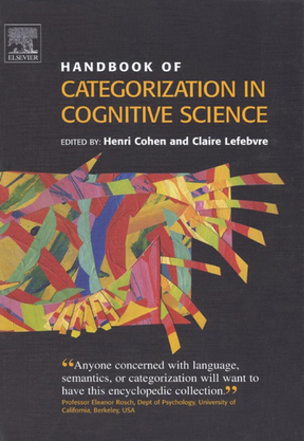 Big bigCover of Handbook of Categorization in Cognitive Science