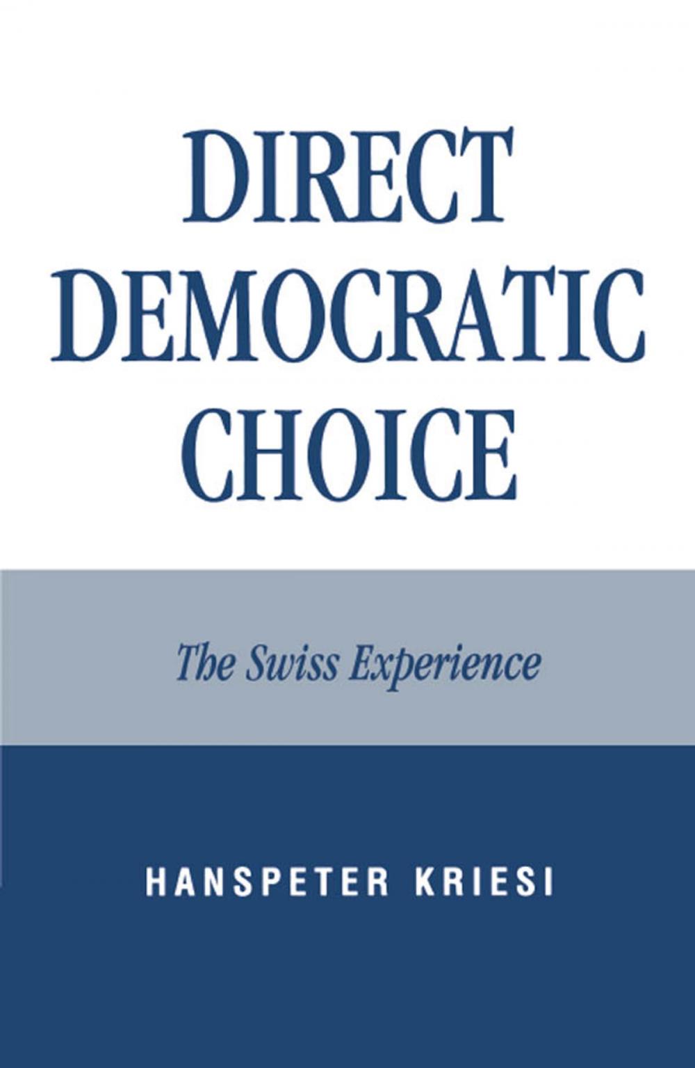 Big bigCover of Direct Democratic Choice