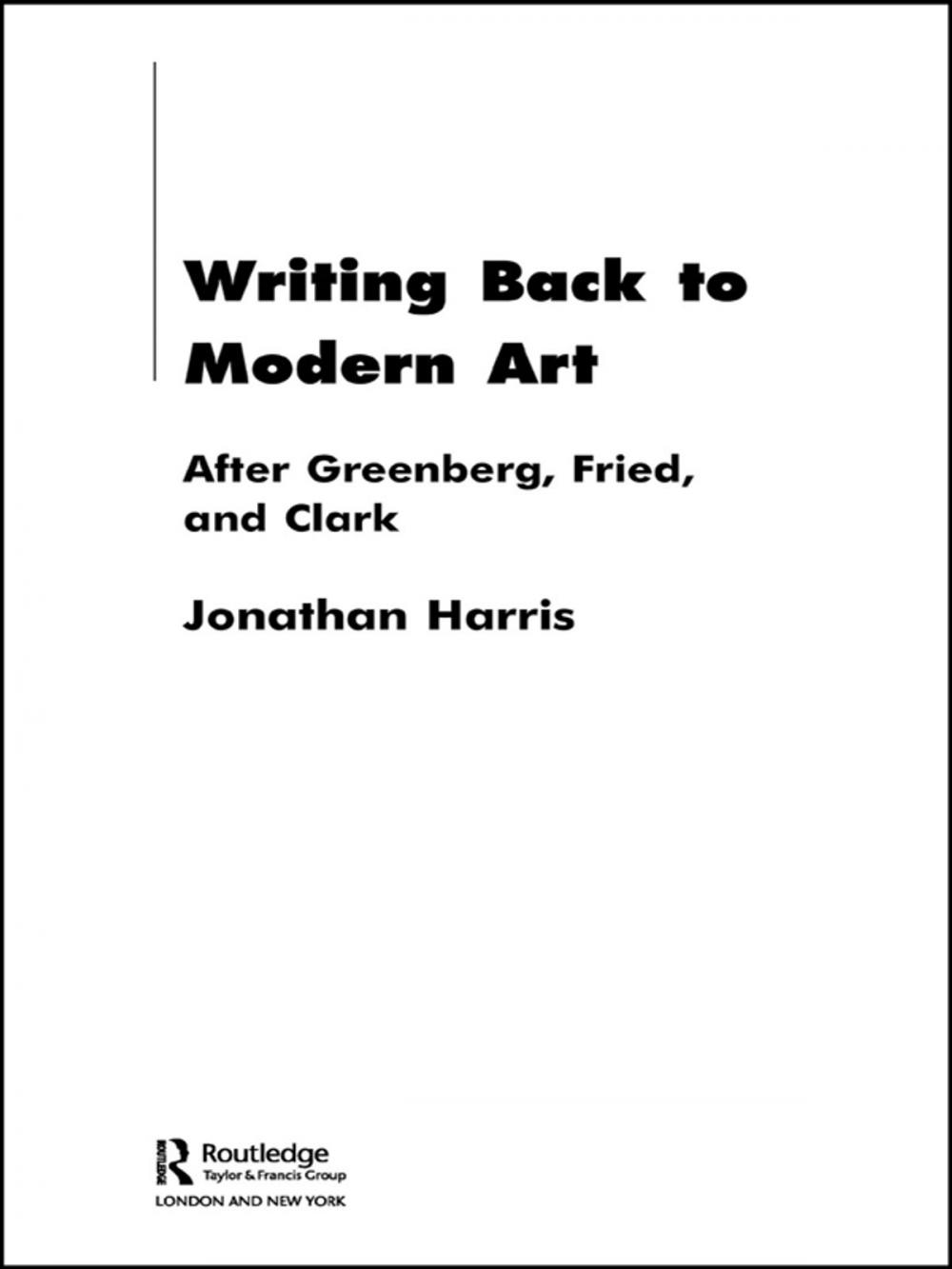 Big bigCover of Writing Back to Modern Art