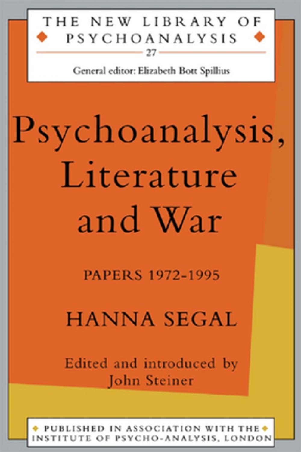 Big bigCover of Psychoanalysis, Literature and War