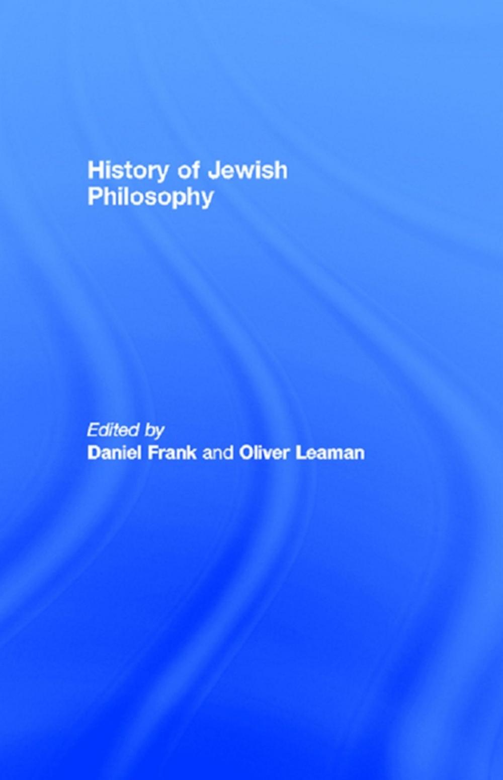 Big bigCover of History of Jewish Philosophy