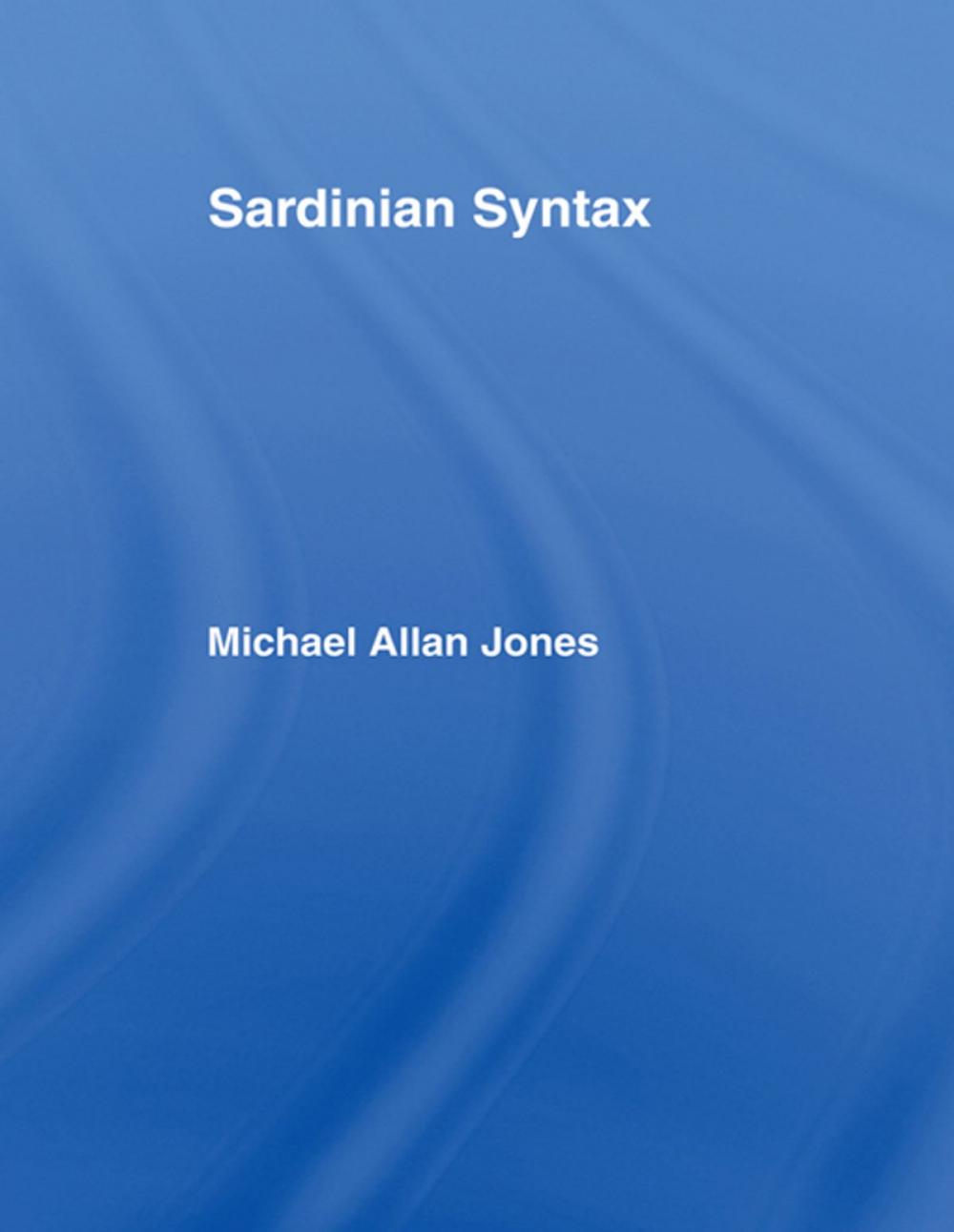 Big bigCover of Sardinian Syntax