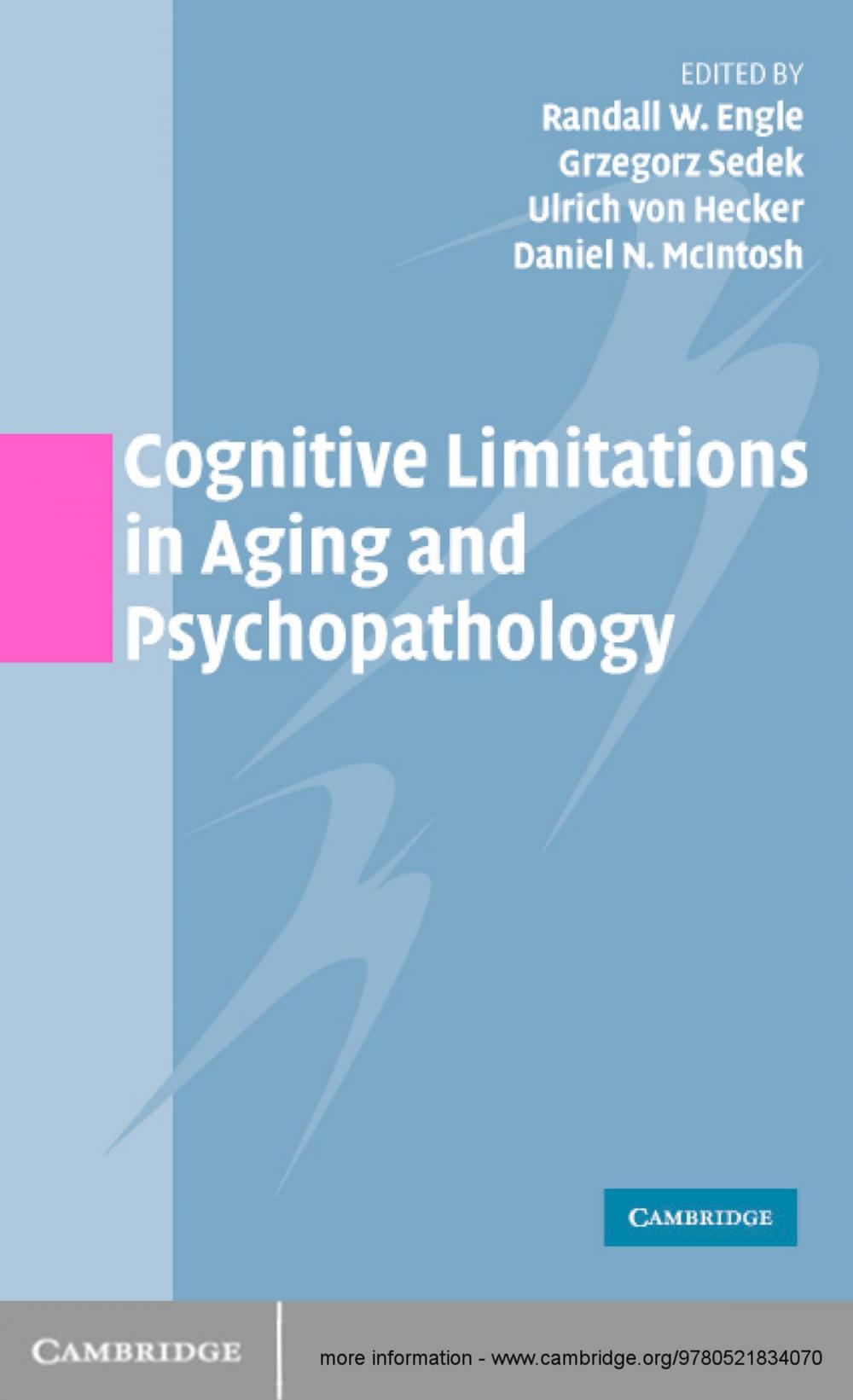 Big bigCover of Cognitive Limitations in Aging and Psychopathology