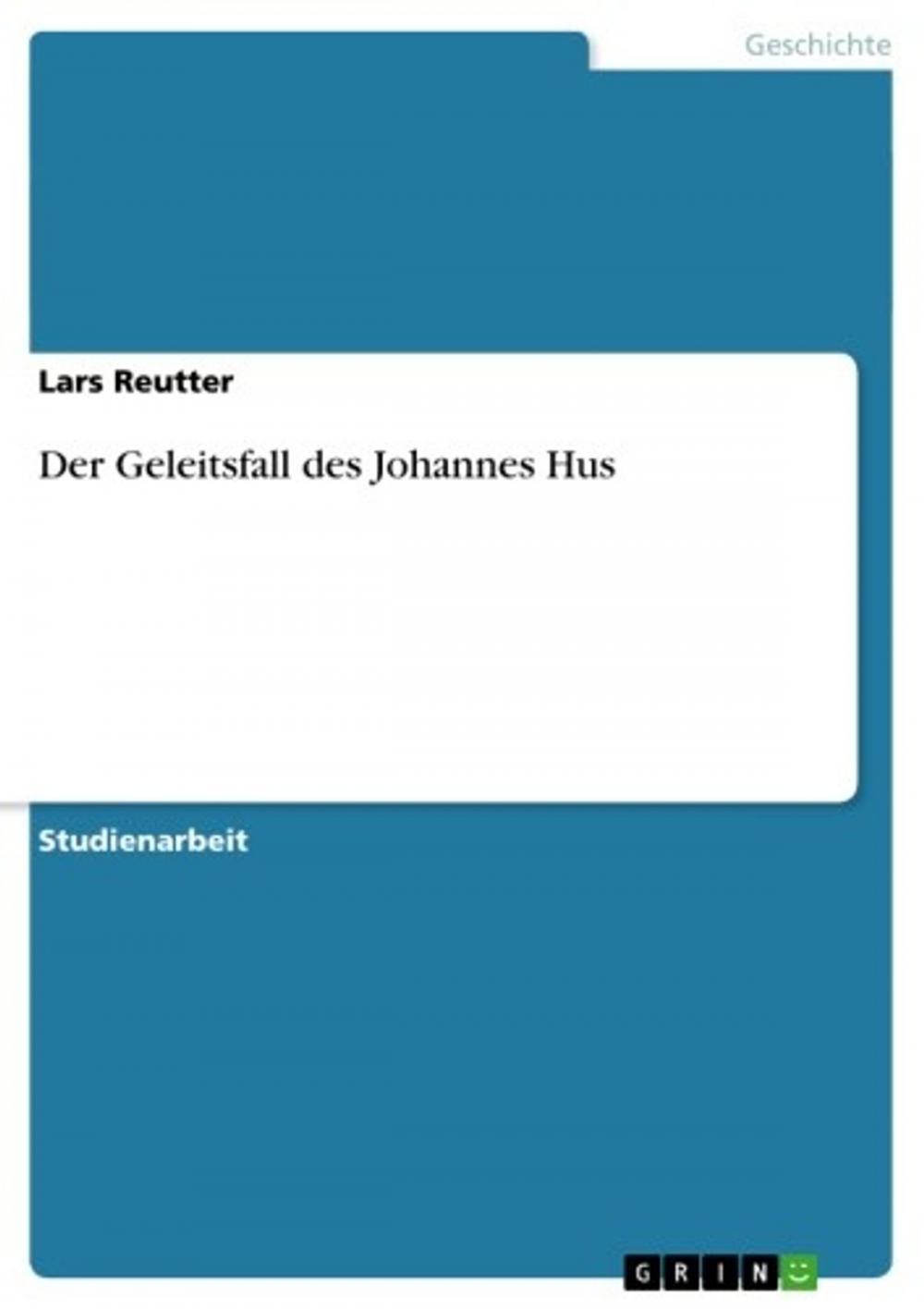 Big bigCover of Der Geleitsfall des Johannes Hus