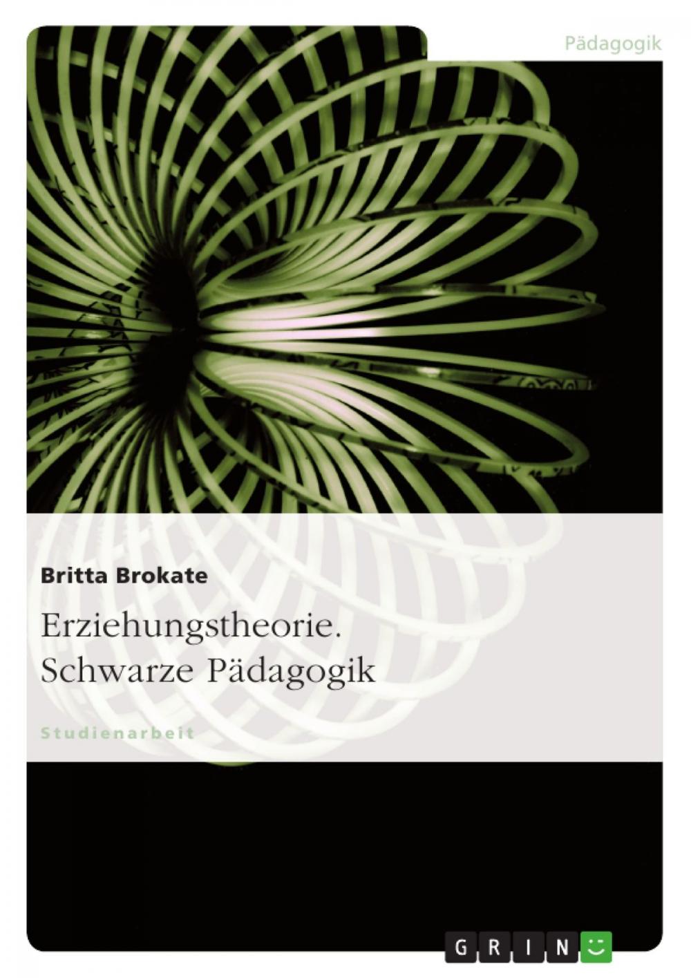 Big bigCover of Erziehungstheorie. Schwarze Pädagogik