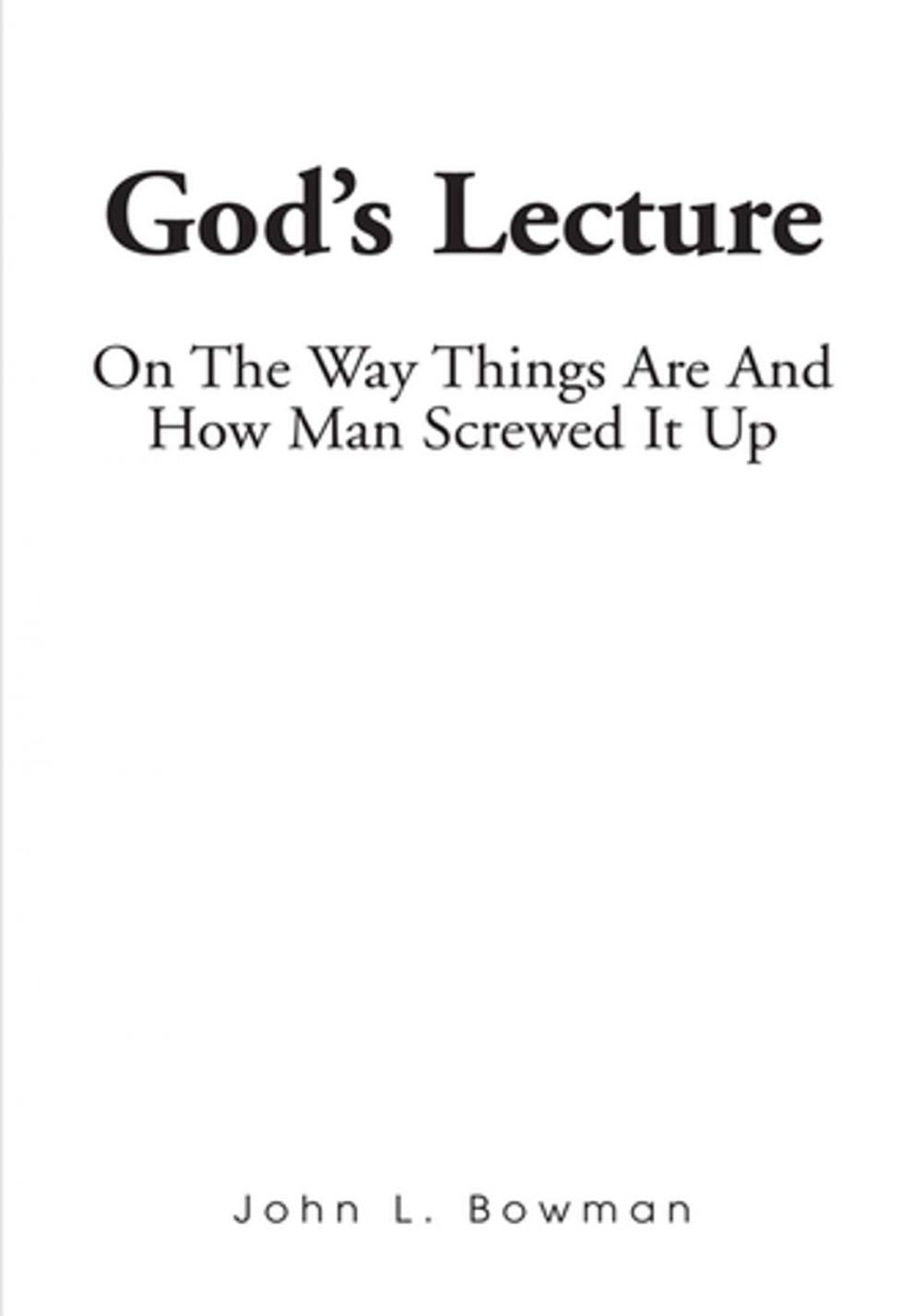 Big bigCover of God's Lecture