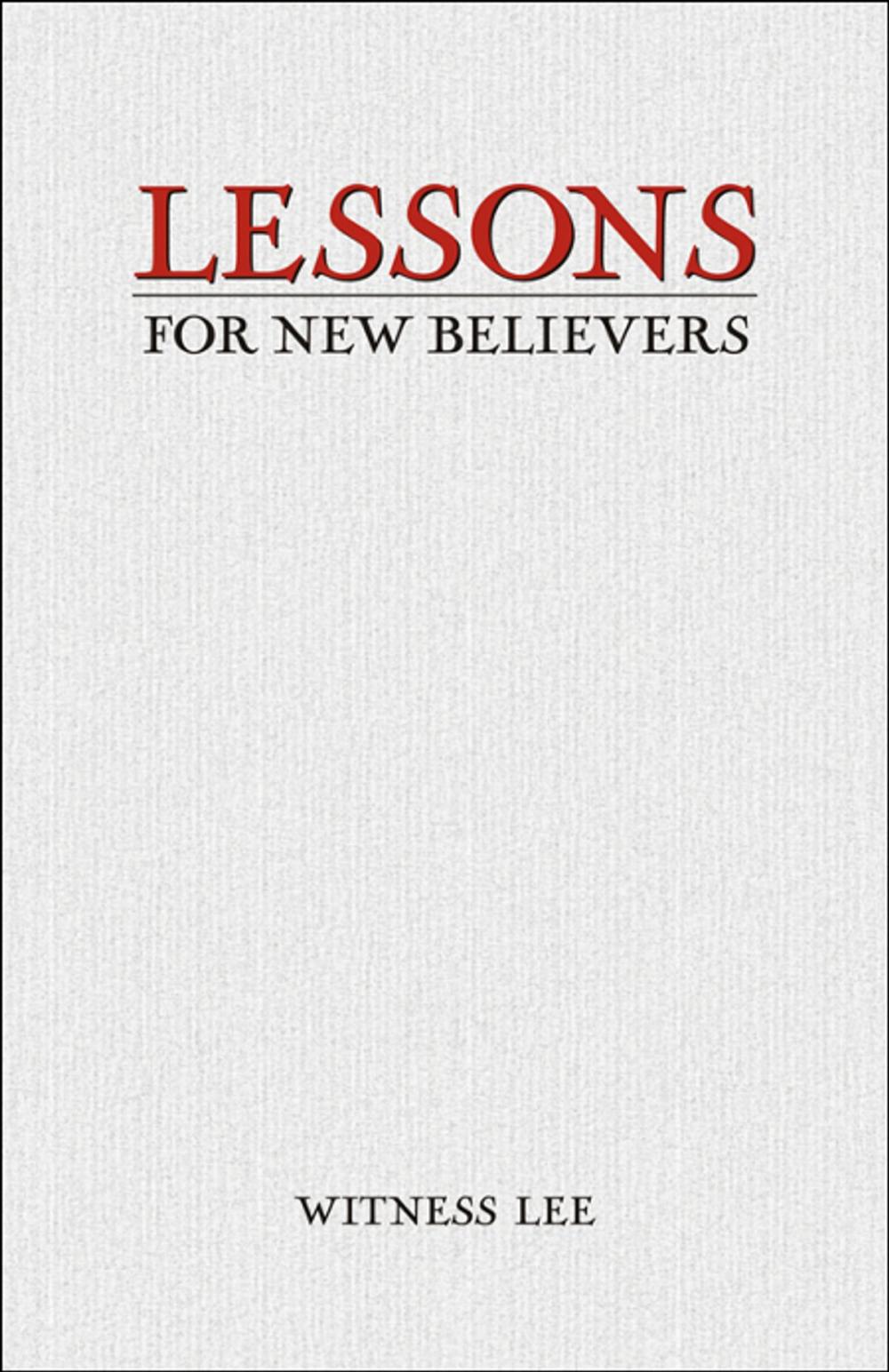 Big bigCover of Lessons for New Believers